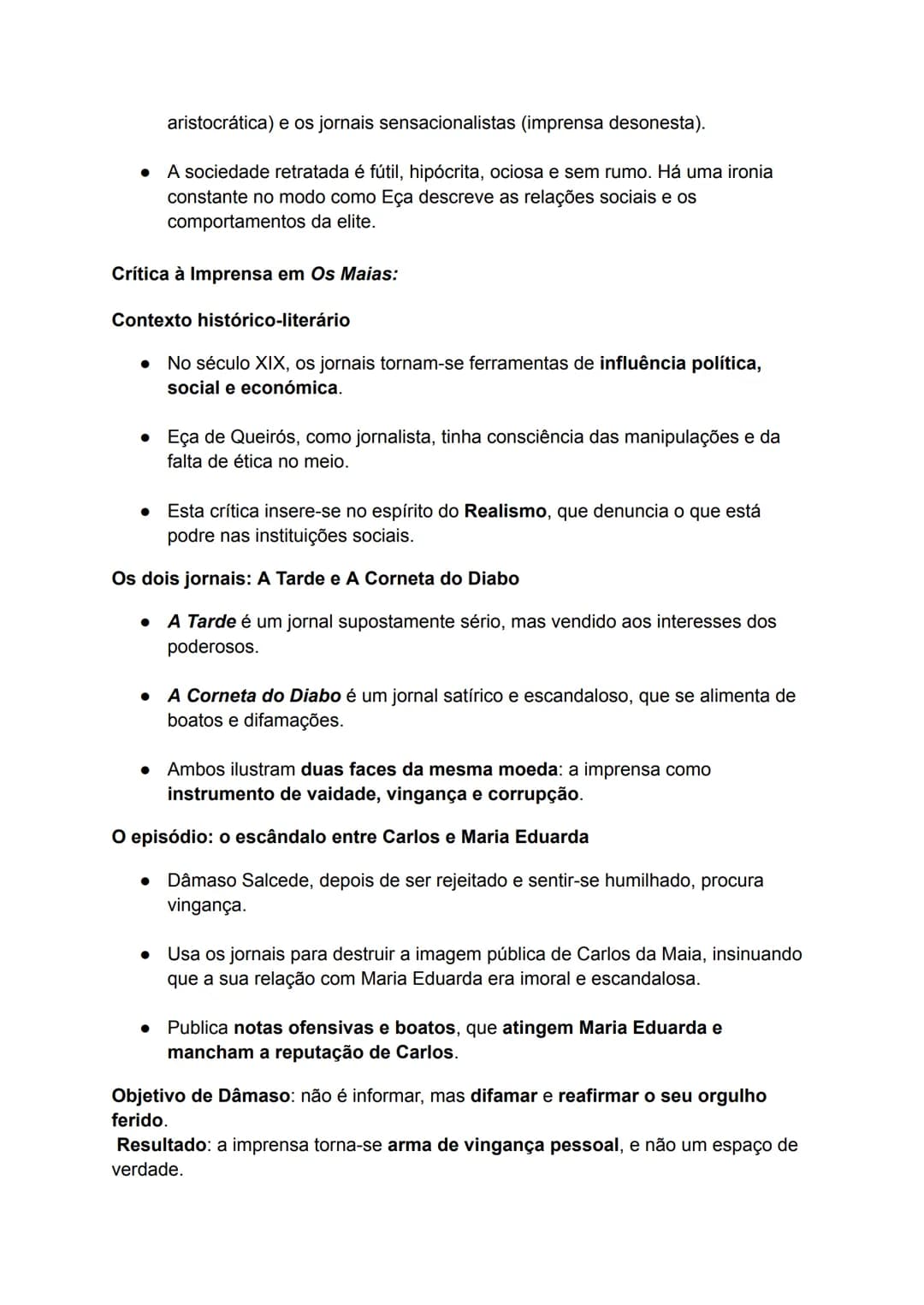 Os Maias- Resumo Completo
Estrutura narrativa e temporalidade:
• A narrativa tem uma construção complexa, alternando passado, presente e
fut