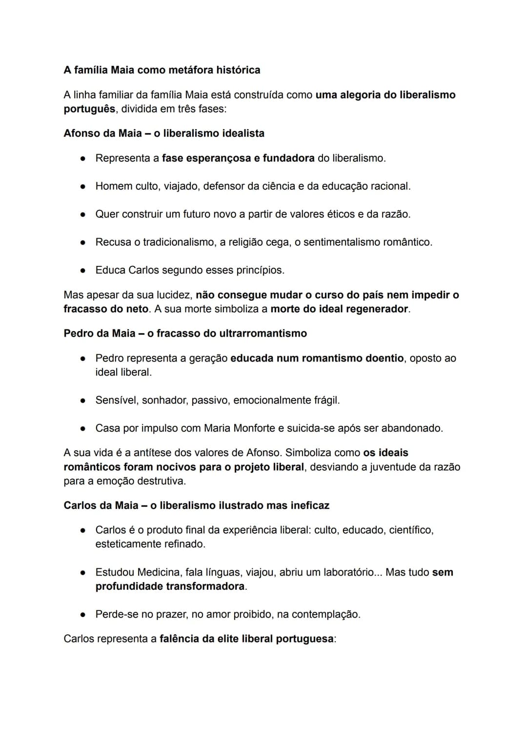 Os Maias- Resumo Completo
Estrutura narrativa e temporalidade:
• A narrativa tem uma construção complexa, alternando passado, presente e
fut