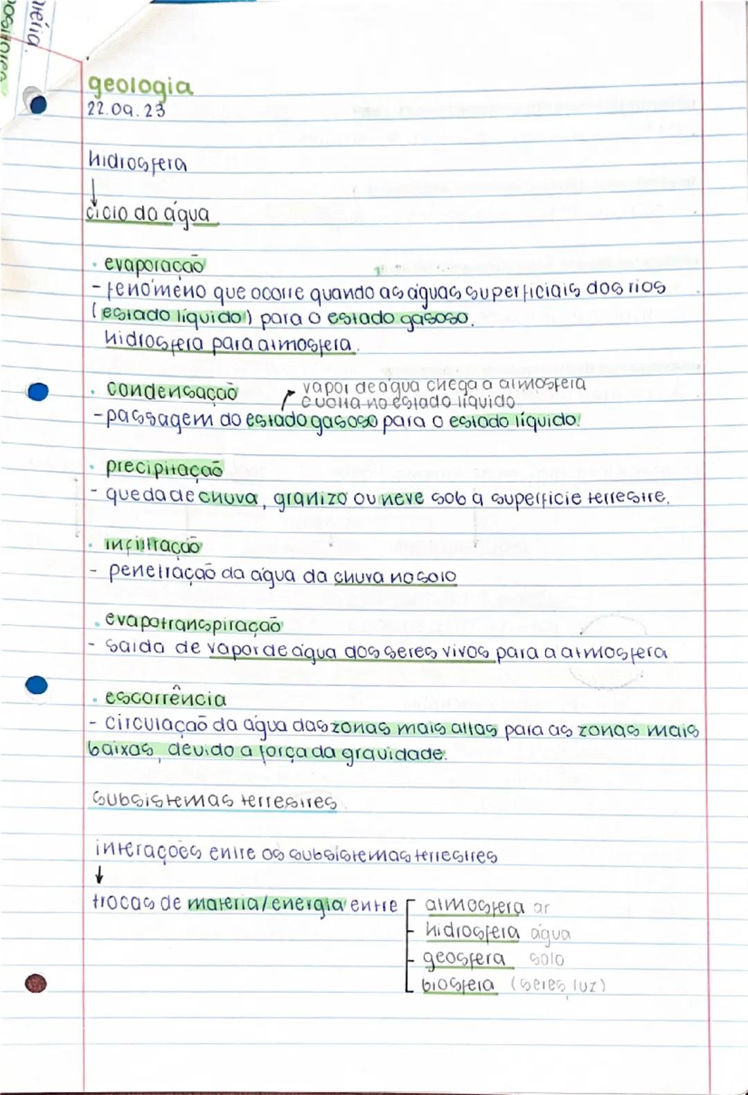 # Geologia
24 09 23

O que é um sistema?
- é um conjunto de elementos que interagem entre si, de modo a
formar um todo organizado.
exemplo
-