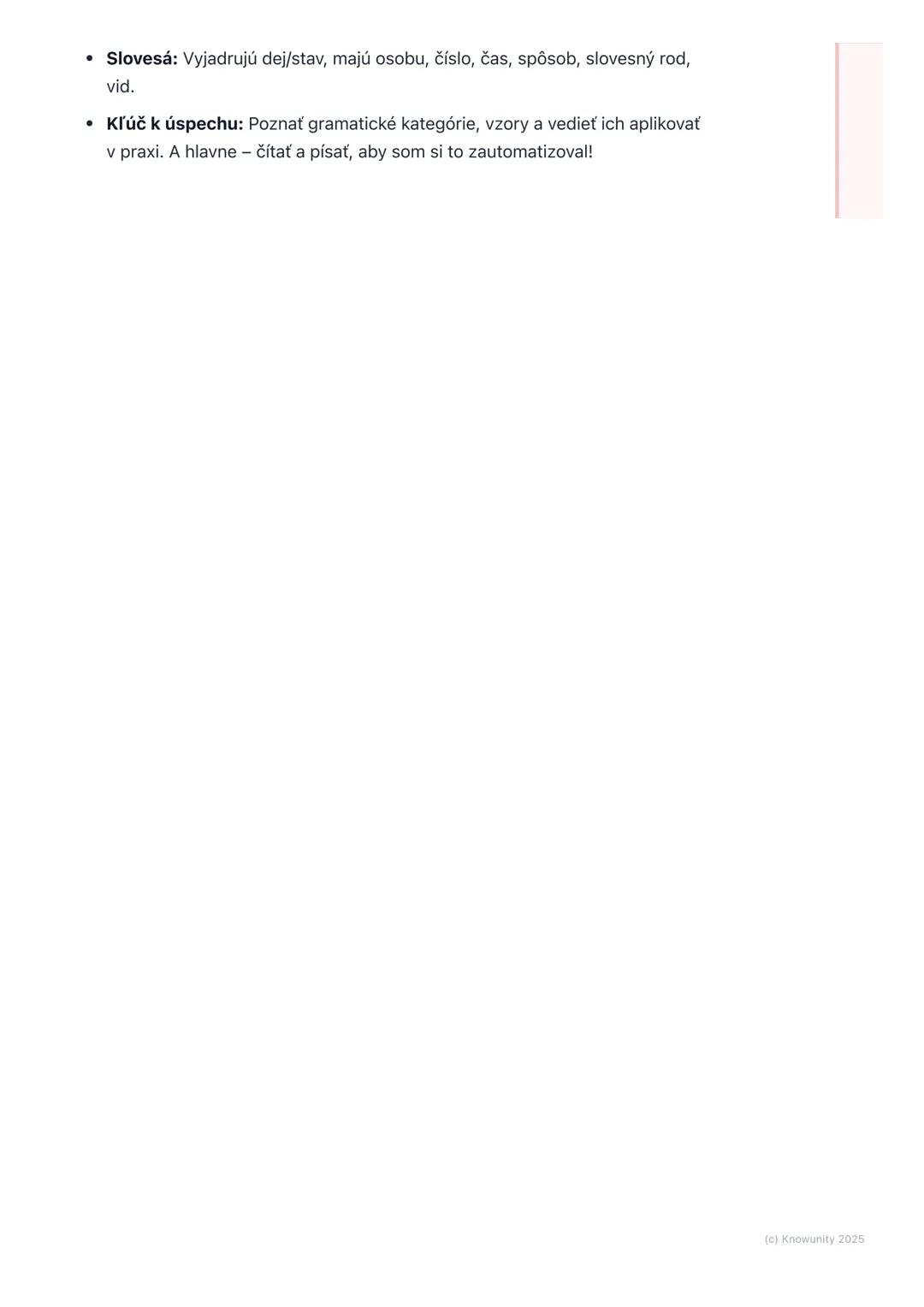 # Opakovanie ohybných
slovných druhov

1. Prehľad a úvod

Dnes si zopakujeme ohybné slovné druhy, čo je super dôležité pre správne
používani