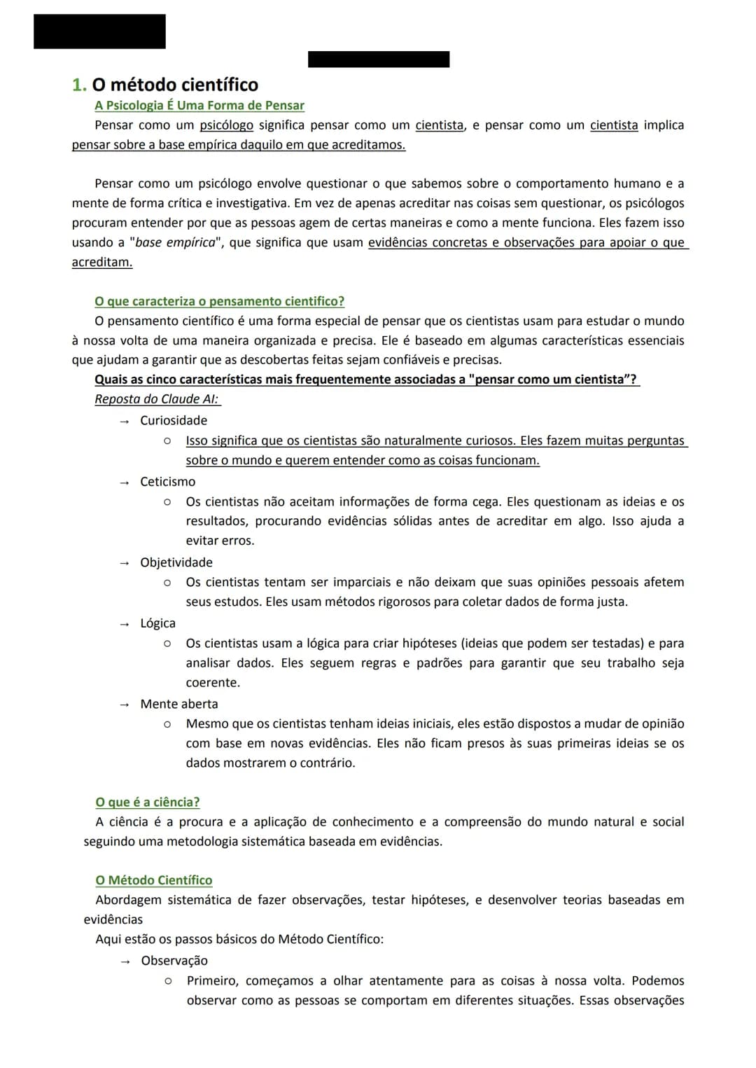 --- OCR Start ---
O método cientifico
Métodos de Investigação em Psicologia
1º ano
1º semestre
0
0
problema
questões
0
objetivos de
investig