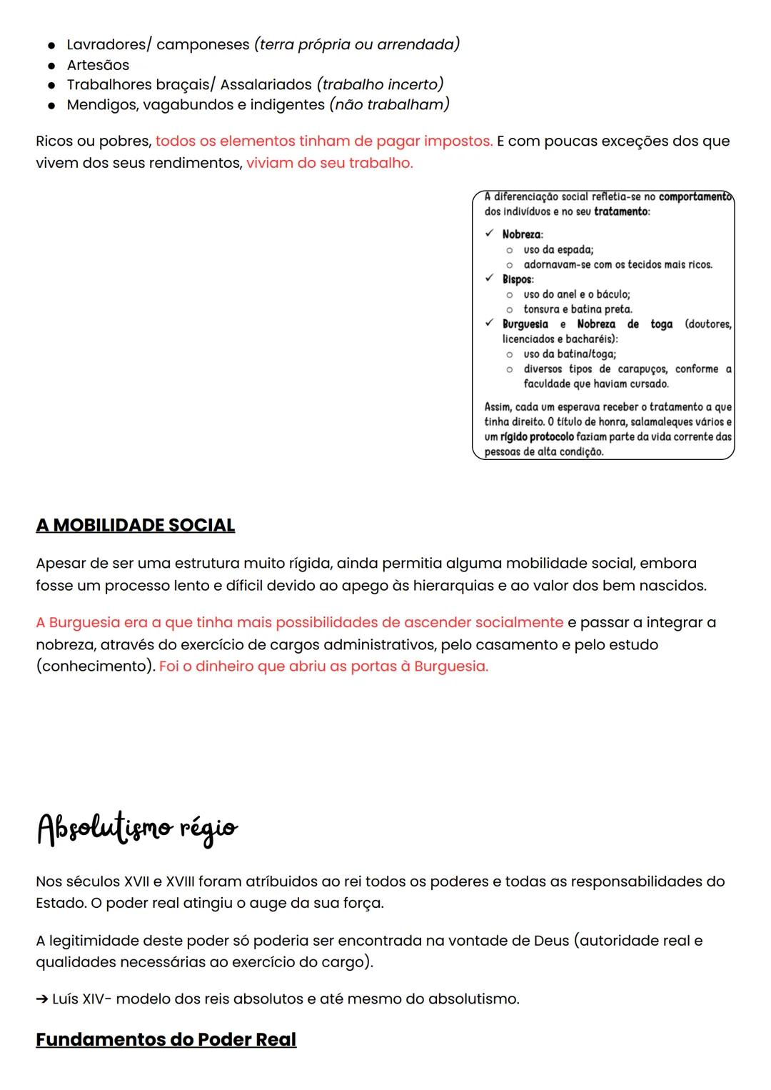 # Antigo Regime

Antigo Regime: Época histórica compreendida entre o Renascimento e a Idade Moderna (XVI-
XVIII). Socialmente, caracteriza-s