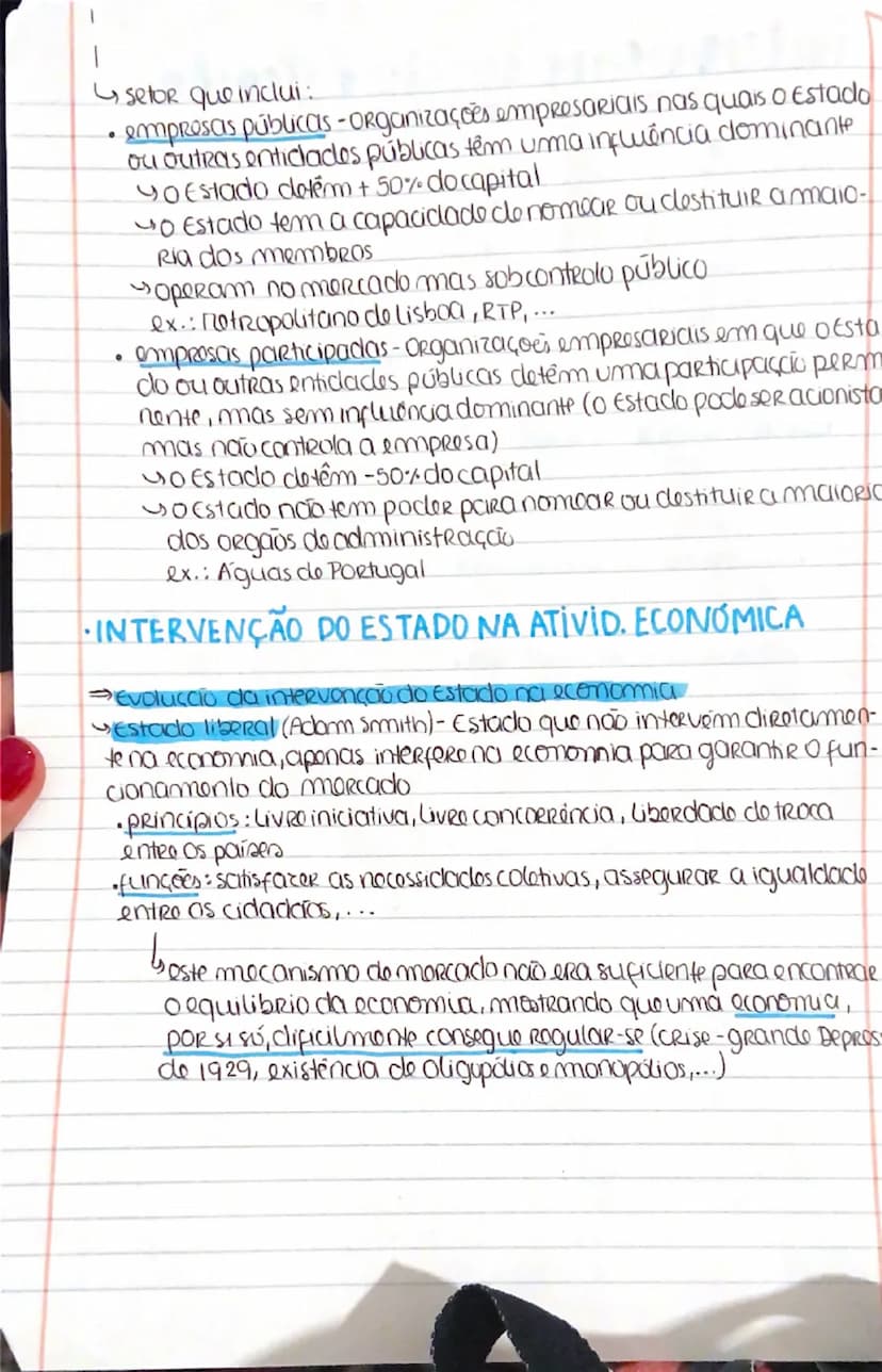 --- OCR Start ---
intervenção do Estcedo
na economia 11
SETOR PÚBLICO EM PORTUGAL
Estado-sociedade politicamente organizada, com soberania e