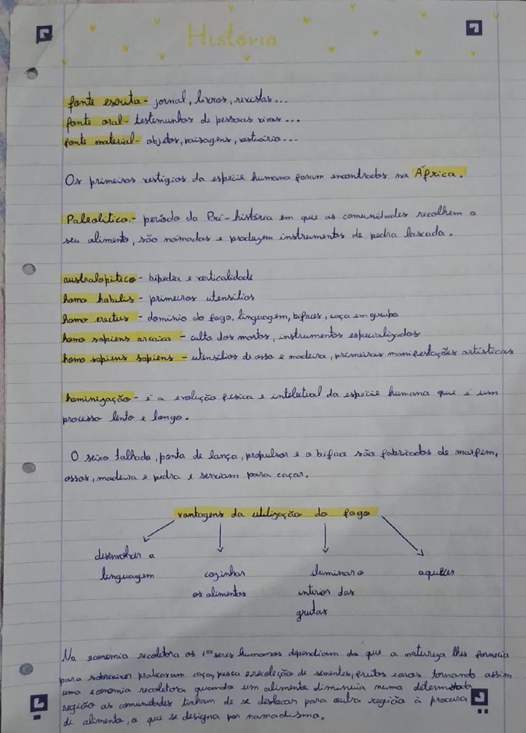 Resumo de História para Alunos
