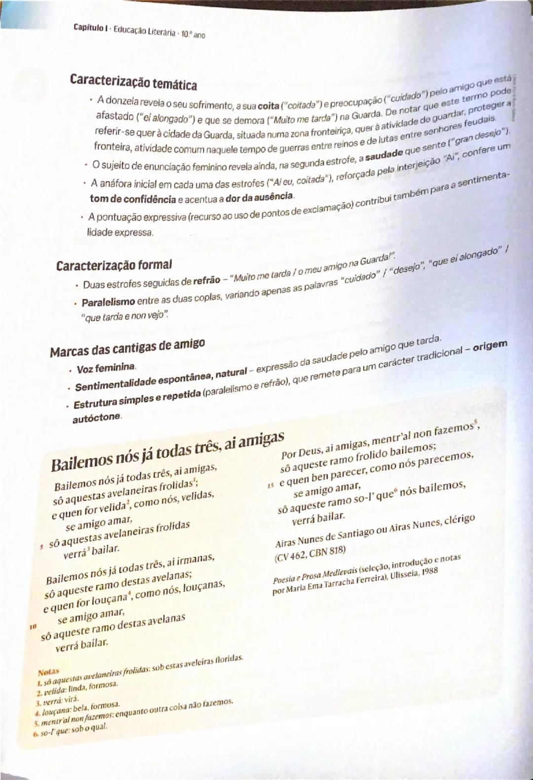 Antes do estudo da poesia trovadoresca, convém distinguir os géneros e subgéneros.

Género
Subgénero
lirico
cantigas de amigo
-cantigas de a