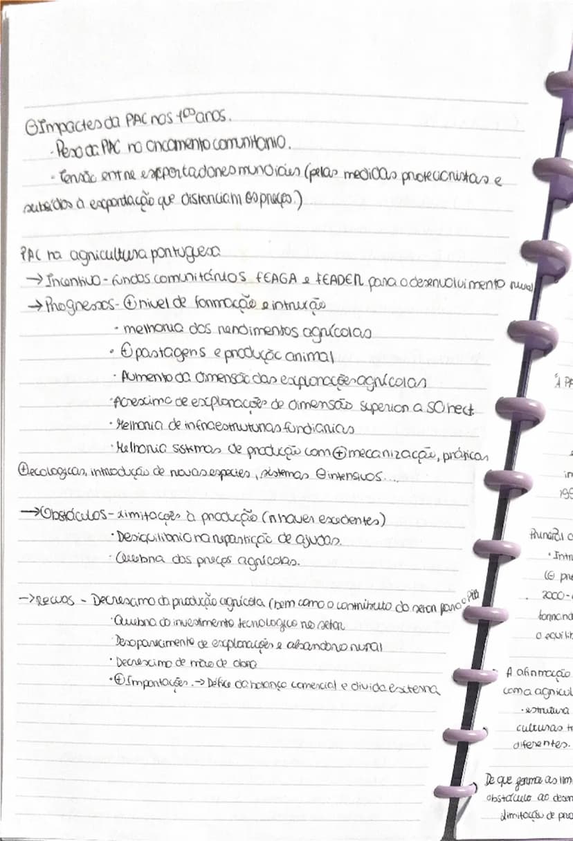 --- OCR Start ---
Geografia PAC
Objetivos (SDCHA) SEDMA
(S) Garantin a segurança dos esetbetecementos abastecimemos
(E) estabilizan mercado
