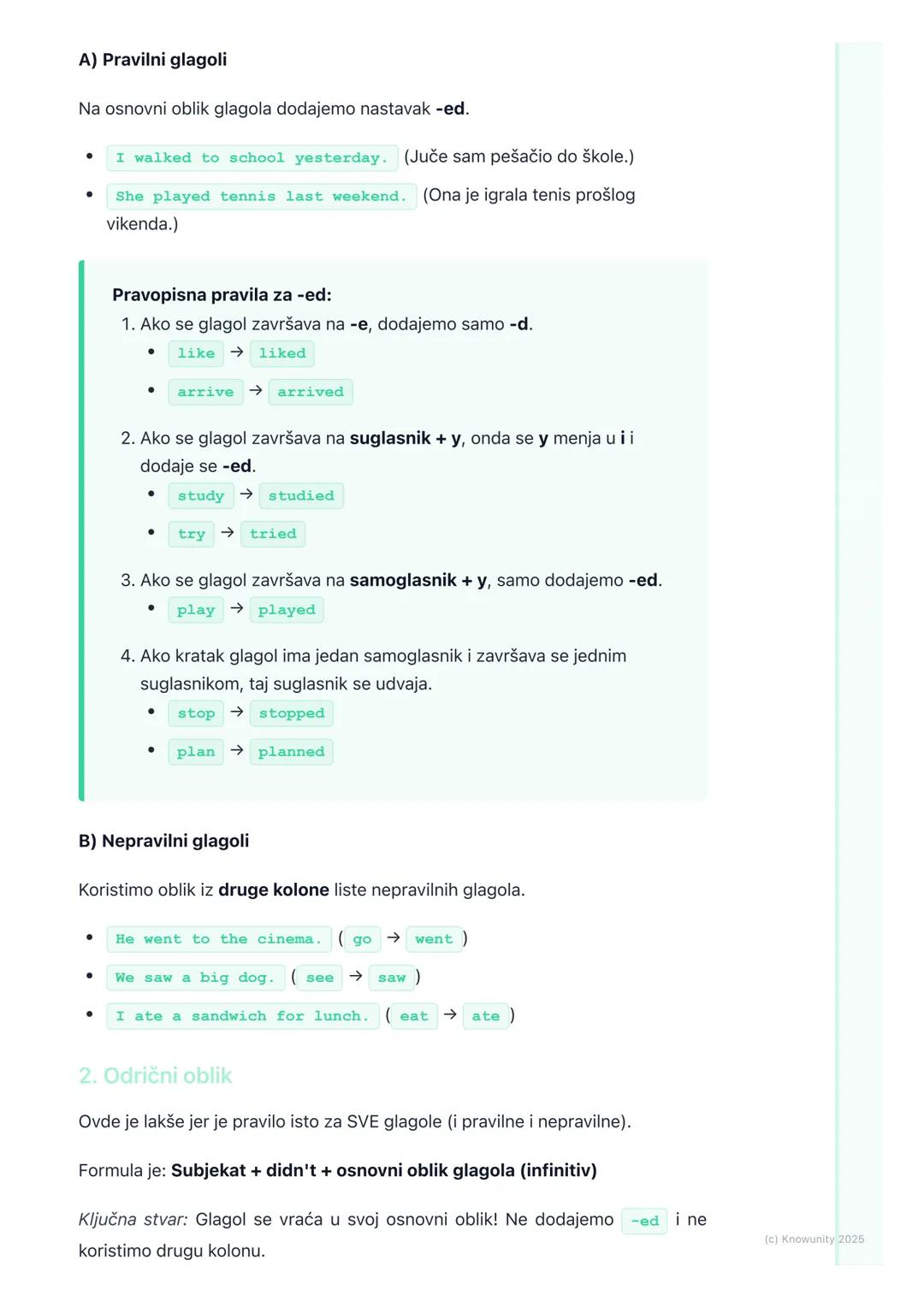 # Prošlo prosto vreme (Past
Simple)

Uvod u prošlo prosto vreme

Prošlo prosto vreme (Past Simple Tense) koristimo da pričamo o radnjama koj
