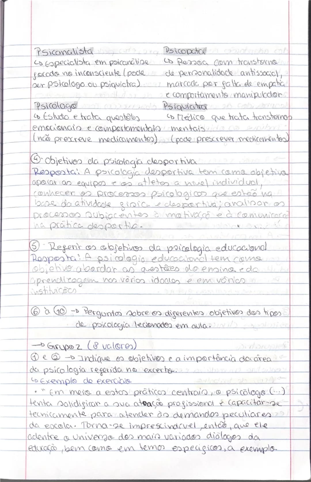 # Psicologia
-Tipos de Psicologia-
2 teste
- Psicologia educacional
Objetivos: abordar as questões do ensino e do aprendizagem
nos vários id