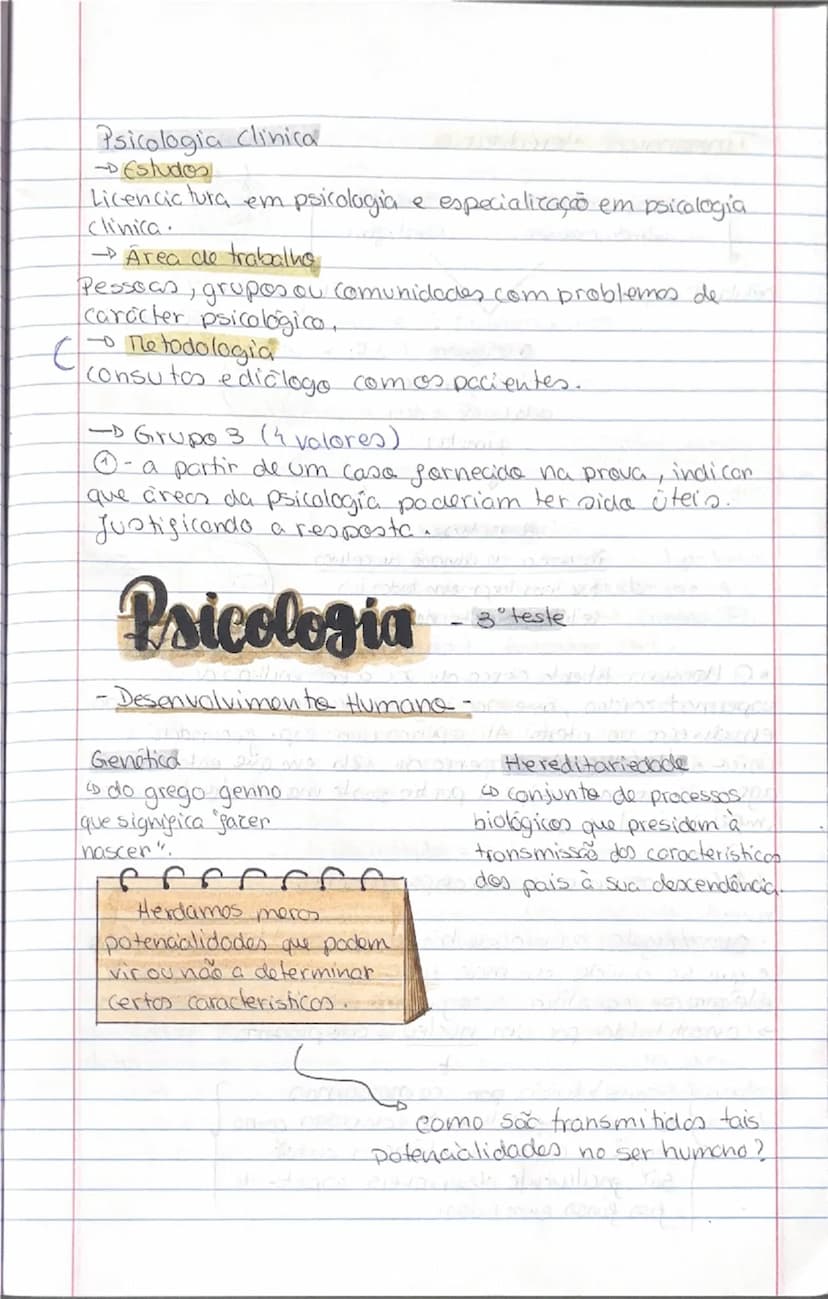 # Psicologia
-Tipos de Psicologia-
2 teste
- Psicologia educacional
Objetivos: abordar as questões do ensino e do aprendizagem
nos vários id