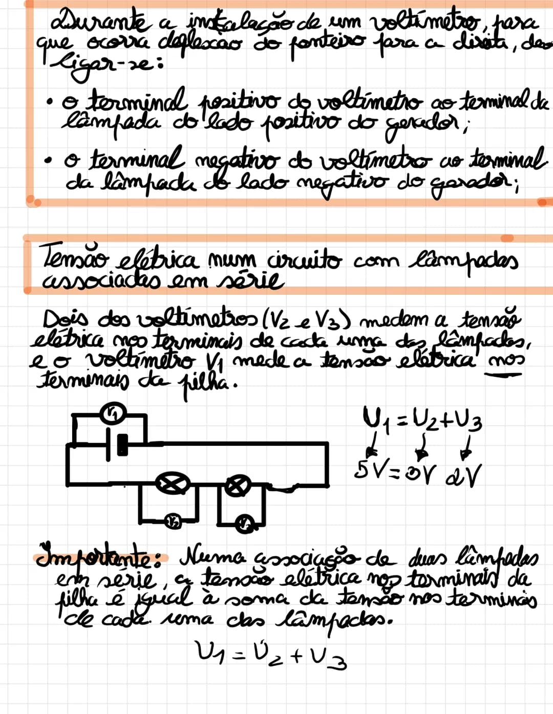 # Definição:

A tensão elétrica ou diferença de
potencial elétrico (d.d.p) corresponde
à energia que um gerador fornece
ao circuito por unid