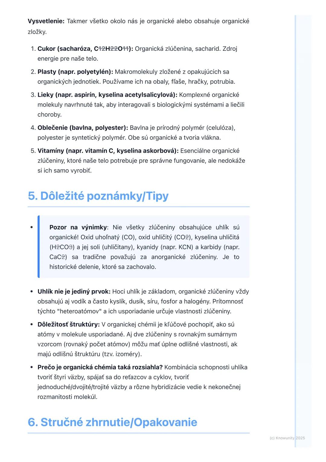 # Predmet a význam organickej
chémie

1. Prehľad a úvod

Organická chémia je obrovská a fascinujúca oblasť chémie, ktorá sa zaoberá
štúdiom 