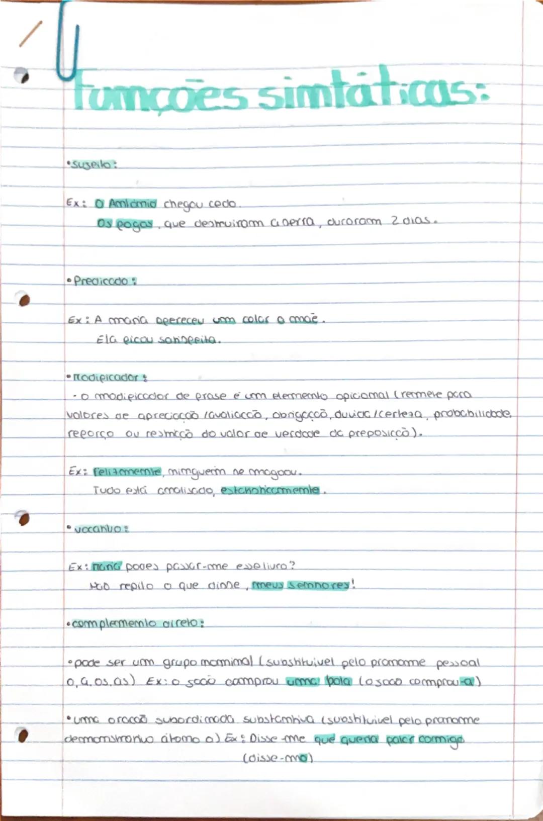 # Orações Subordimadas e coordenadas:

Oracoes Subordimodas:

Oracão subordinada adverbial:

*   causal (porque,...) como mao trouxe lanche,