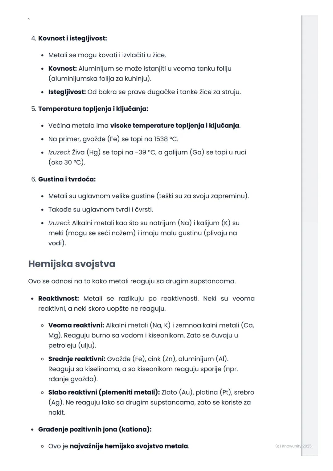 # Opšte karakteristike metala

Opšte karakteristike metala

Metali su velika grupa elemenata koje srećemo svaki dan. Nalaze se na
levoj stra