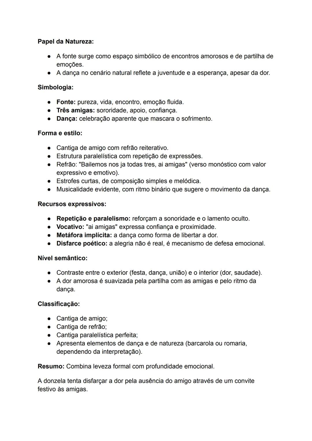 --- OCR Start ---
Análise da Cantiga de Amigo:
III. «Bailemos nós já todas três, ai amigas»,
Airas Nunes (p. 30)
ENTRE NOS E AS PALAVRAS Por