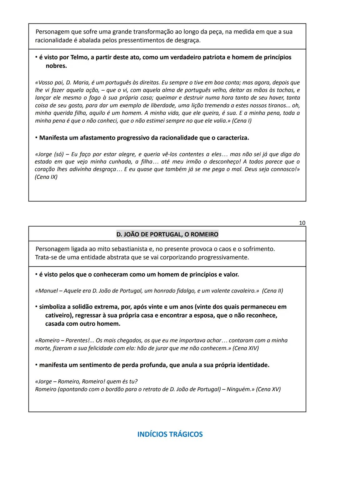 Português - 11.º ano
Educação Literária
Frei Luís de Sousa, de Almeida Garrett
ATO I
No ato I de Frei Luís de Sousa, encontramos informações