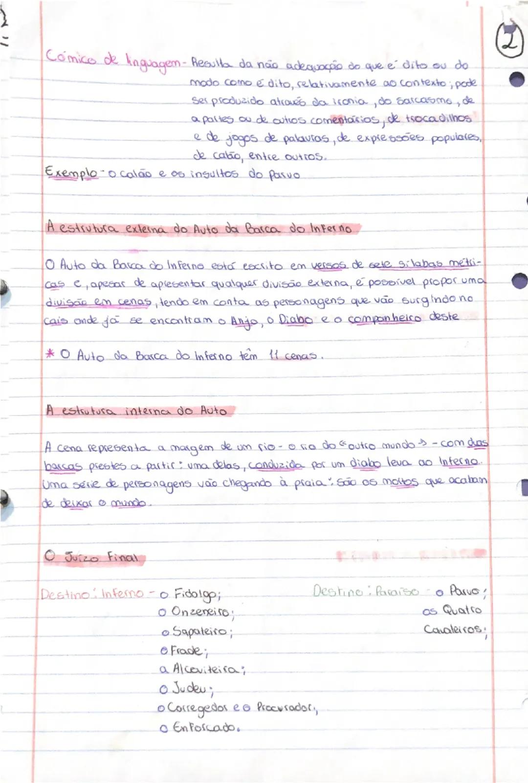 --- OCR Start ---
Auto da Barca do inferno
Gil Vicente e o teatro
Texto dramático
• São poucos os dados sobre a pessoa que foi Gil Vicente (