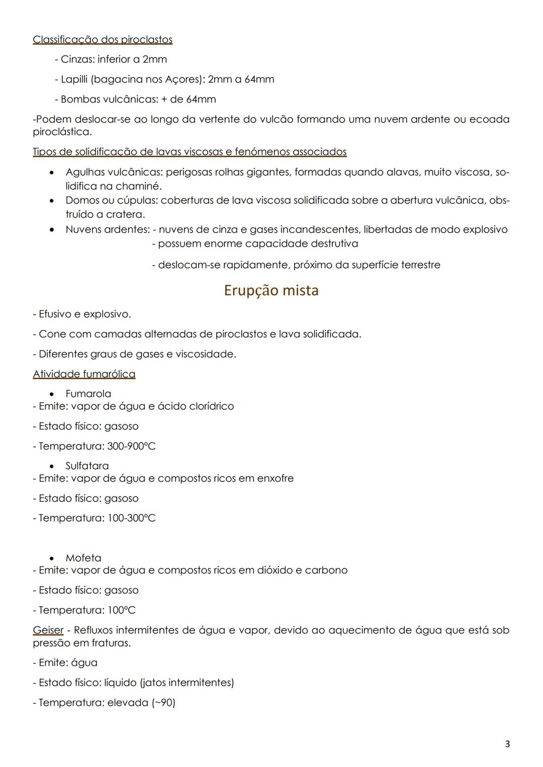 # Vulcanismo

- É uma das manifestações da energia interna da Terral, refletindo a energia acumulada no seu
interior.

## Formação de magmas
