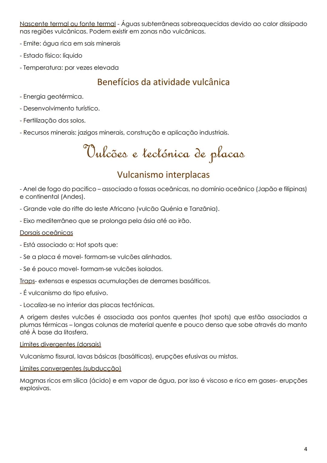 # Vulcanismo

- É uma das manifestações da energia interna da Terral, refletindo a energia acumulada no seu
interior.

## Formação de magmas