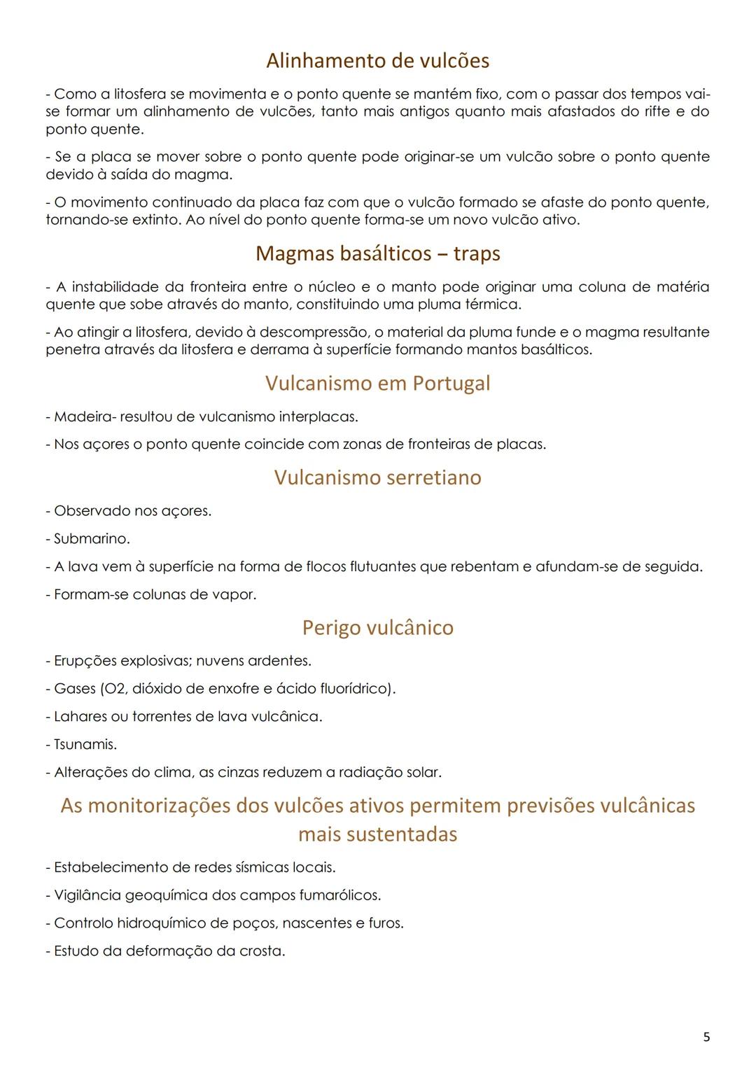 # Vulcanismo

- É uma das manifestações da energia interna da Terral, refletindo a energia acumulada no seu
interior.

## Formação de magmas