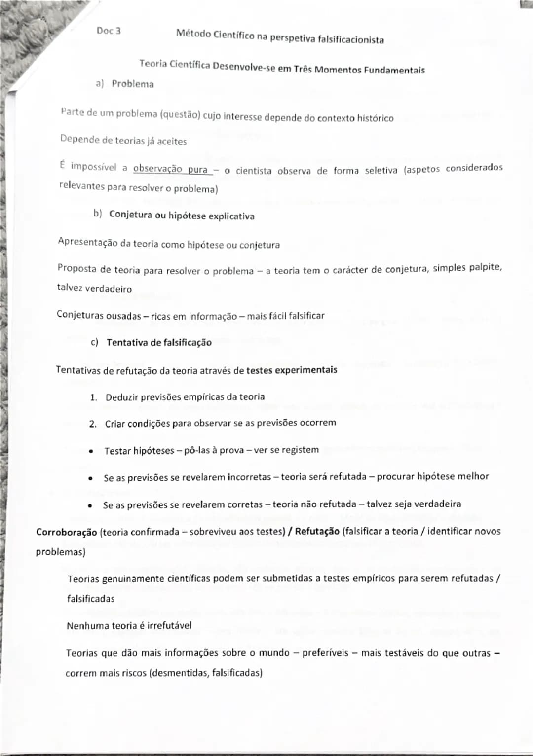 Doc 1

Ciência e Construção - Validade e Verificabilidade das hipóteses

*   Ciência resolver problemas conhecer cientificamente a realidade