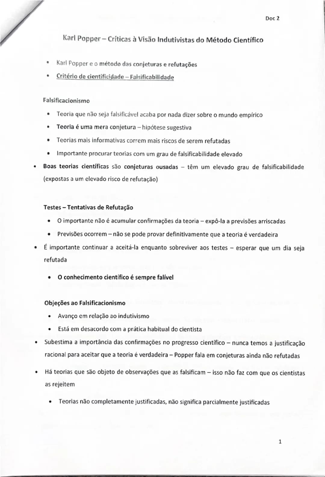 Doc 1

Ciência e Construção - Validade e Verificabilidade das hipóteses

*   Ciência resolver problemas conhecer cientificamente a realidade