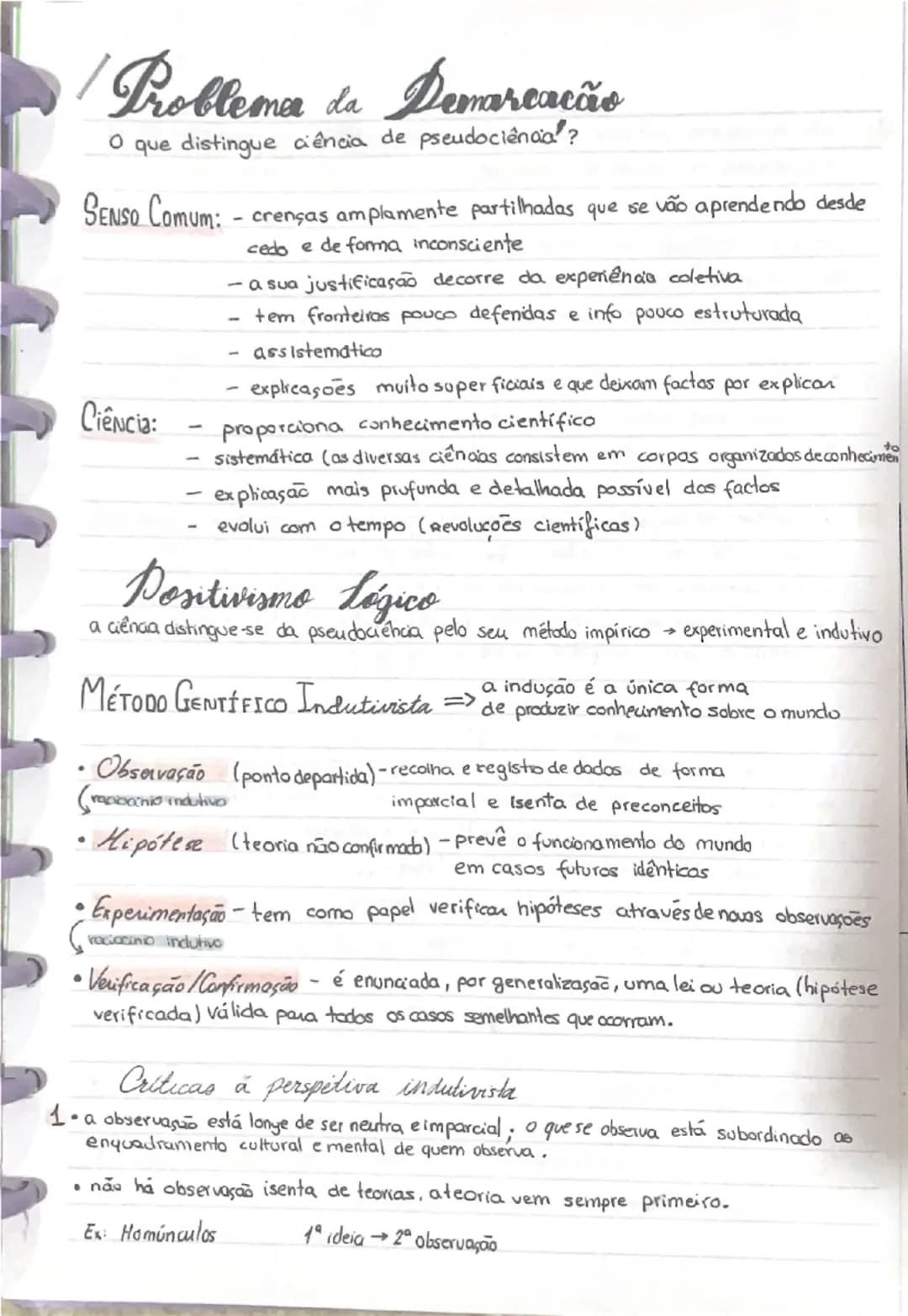 # Problema da Demarcação

O que distingue ciência de pseudociência?

**SENSO COMUM:** - crenças amplamente partilhadas que se vão aprendendo