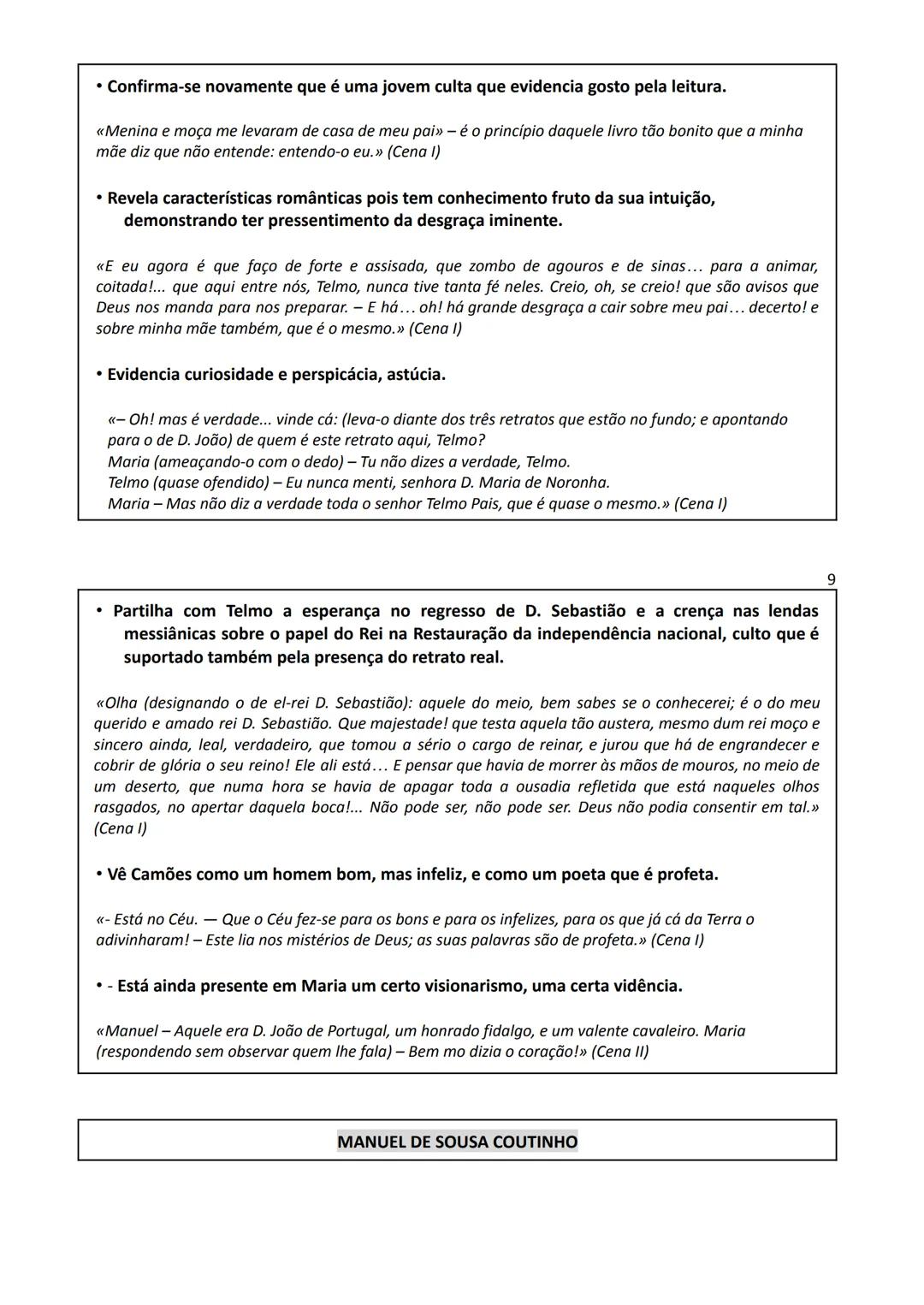 Português - 11.º ano
Educação Literária
Frei Luís de Sousa, de Almeida Garrett
ATO I
No ato I de Frei Luís de Sousa, encontramos informações