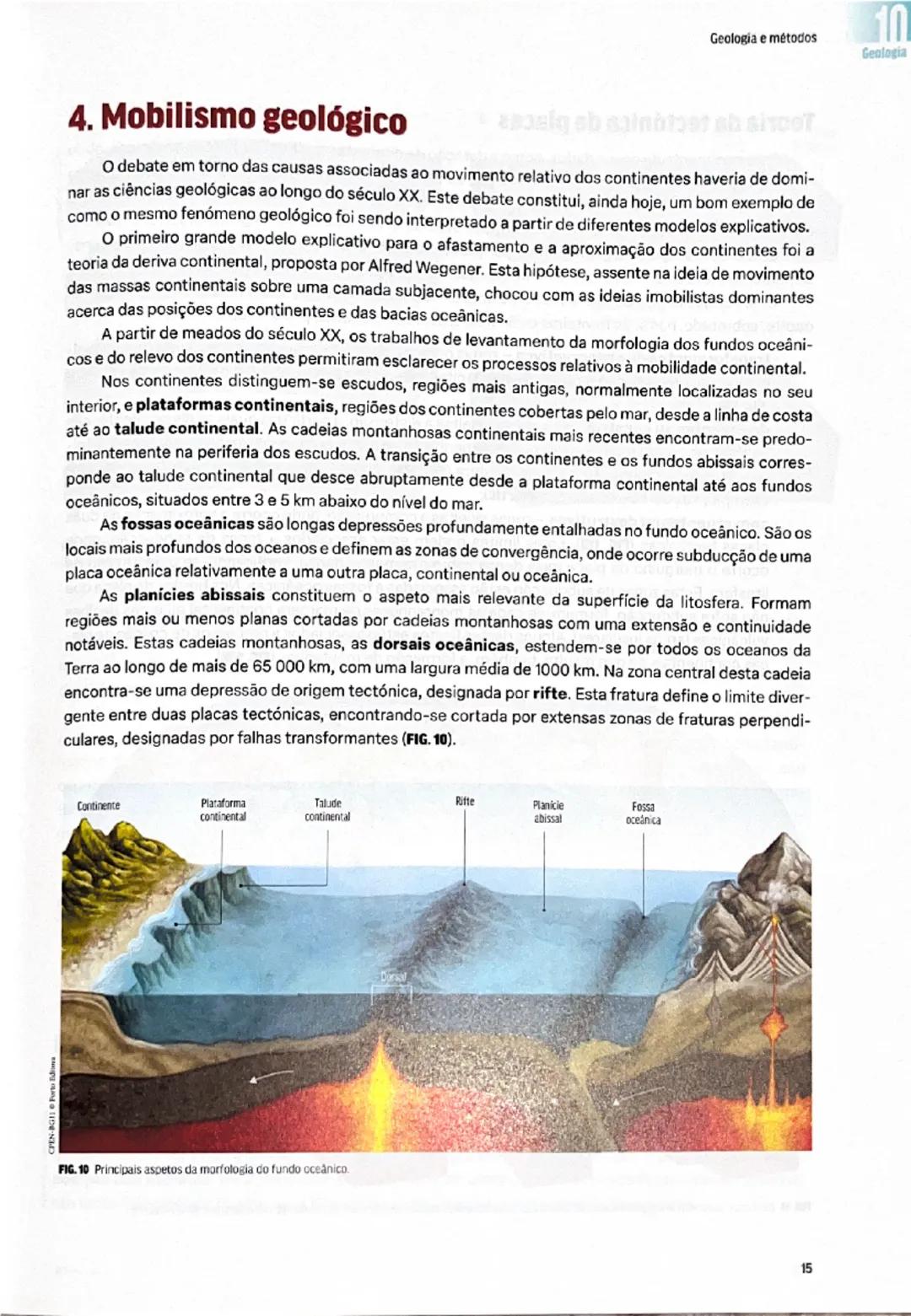 --- OCR Start ---
Domínio
Geologia e métodos
Observada do exterior, a Terra apresenta-se separada do espaço envolvente com uma composição
di