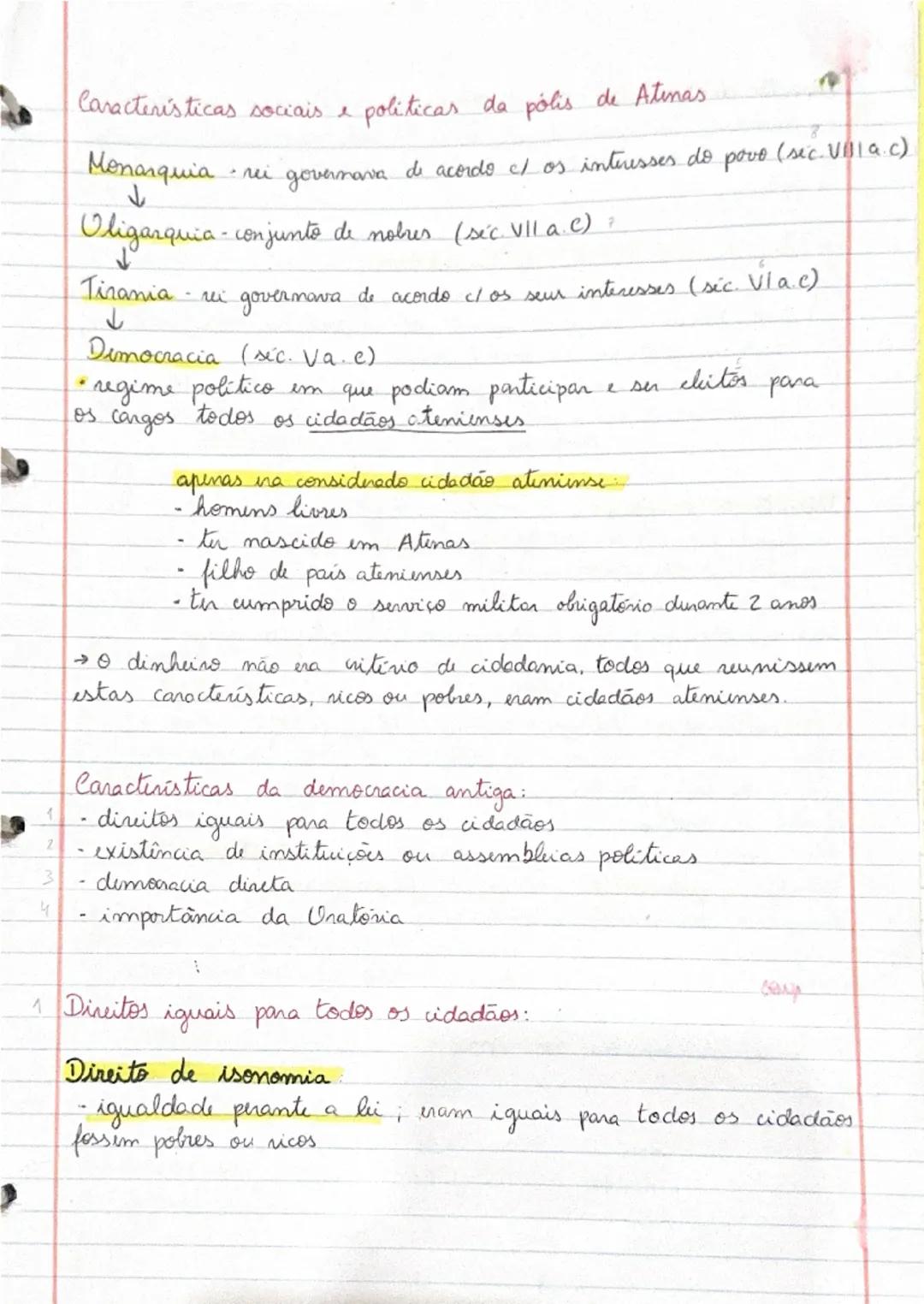 --- OCR Start ---
①
Grécia Antiga
• Época clássica (sec Vae a séc. v)
Dividida em 3 partes:
• Grécia continental (continente uropen).
• Grec