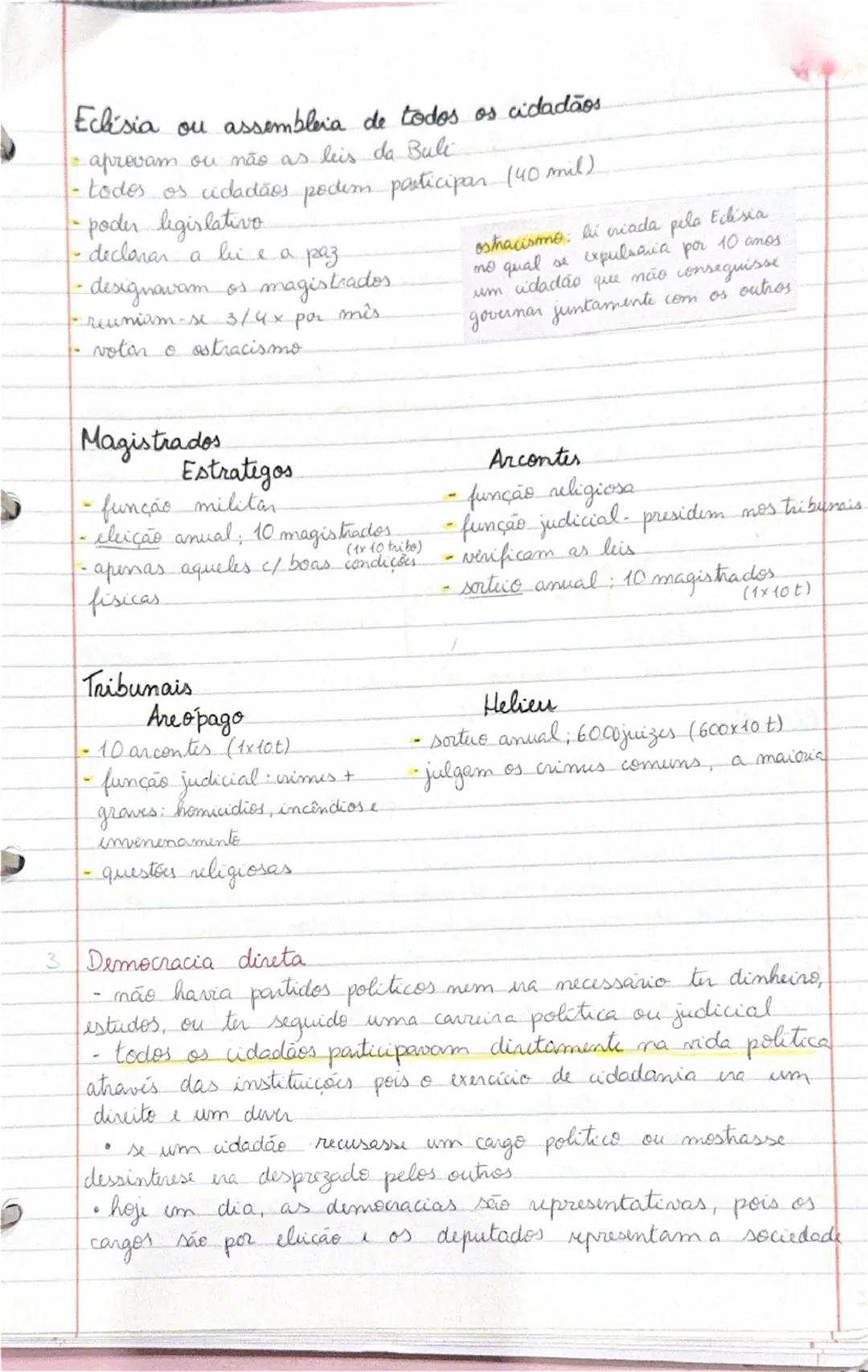--- OCR Start ---
①
Grécia Antiga
• Época clássica (sec Vae a séc. v)
Dividida em 3 partes:
• Grécia continental (continente uropen).
• Grec