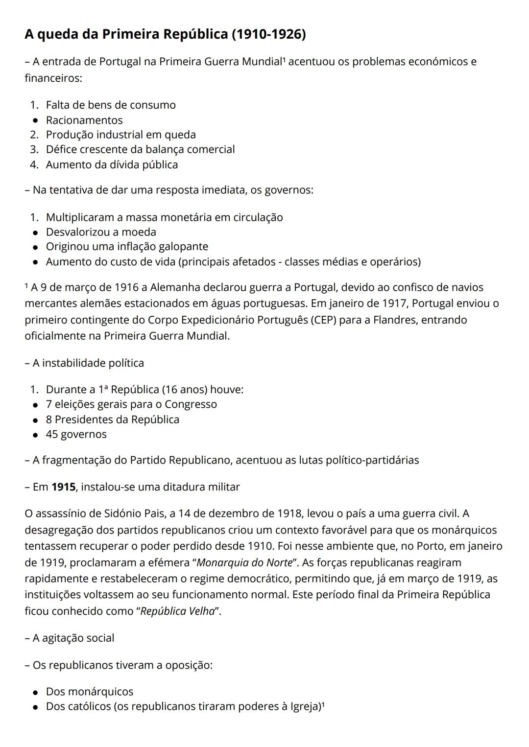 Resumos História A: 12º Ano - Temas 2 e 3