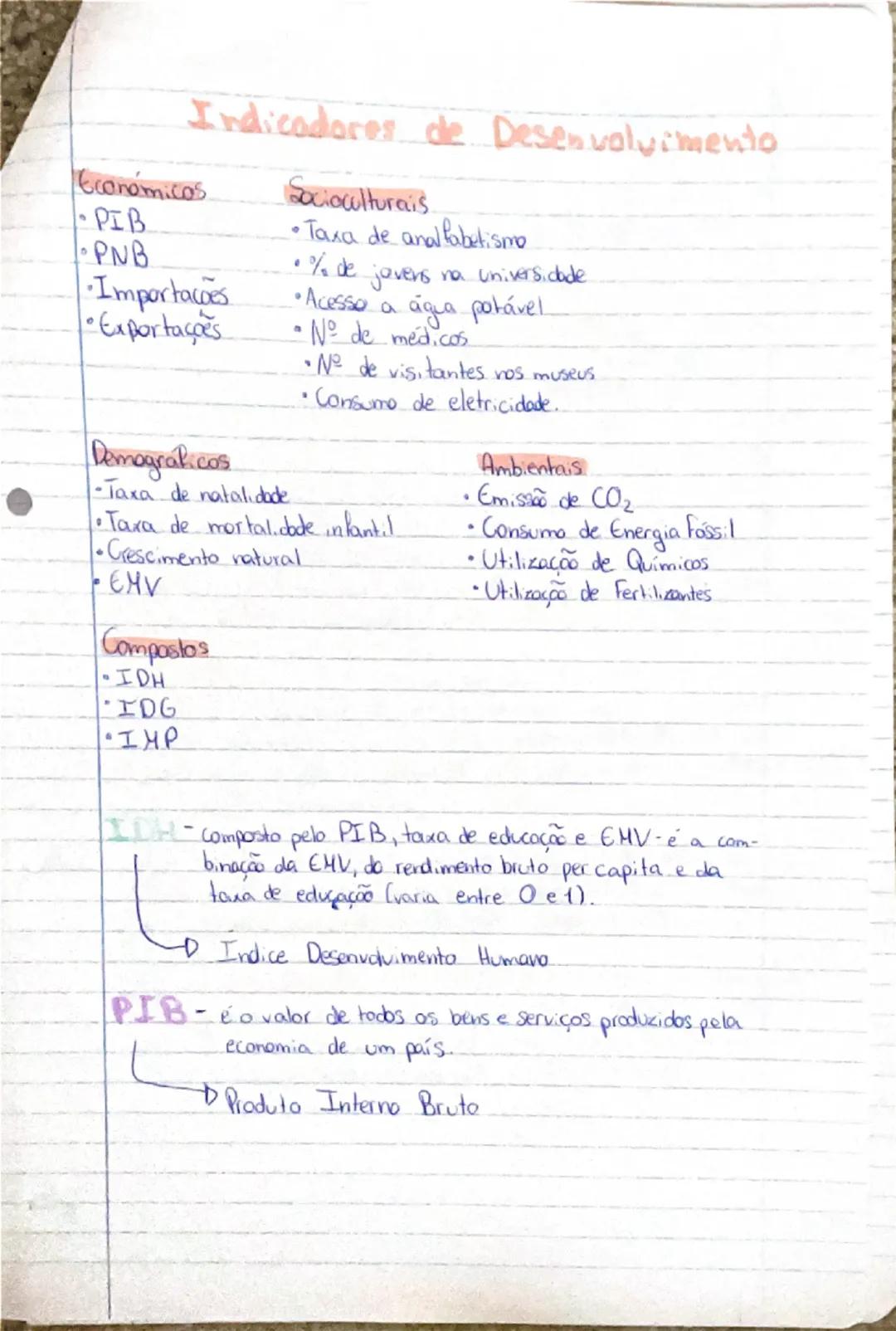 GEOGRAFIA

Indicador de desenvolvimento - Um indicador de
desenvolvimento é um fator que indica o grau de desenvolvimento
dos países.

resci