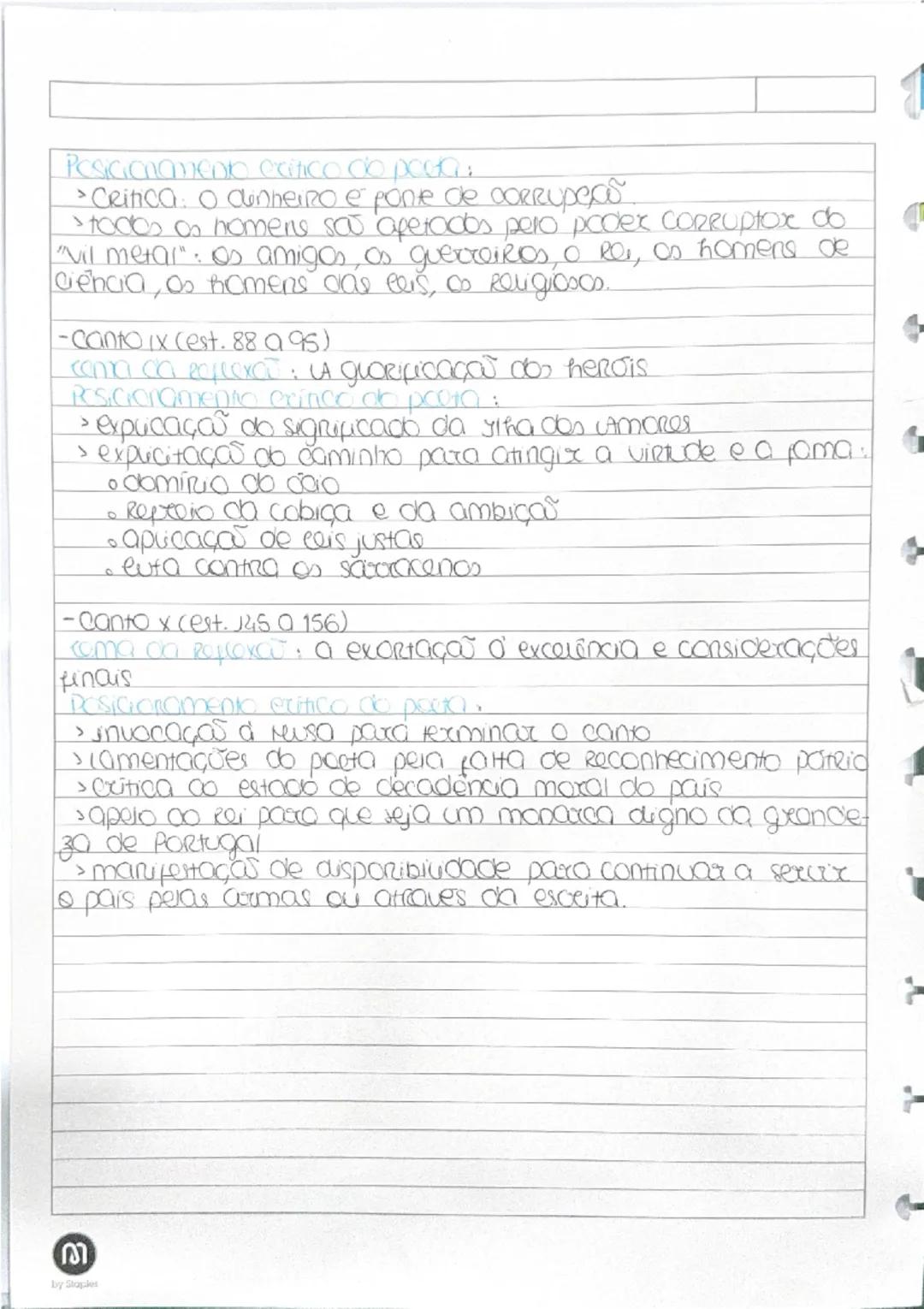 # Luís de Camões, os Lusíadas

> Representações do Poeta

- Canto I (est. 105 e 106)
Tema do Recto: a fragilidade da vida humana
Posicioname