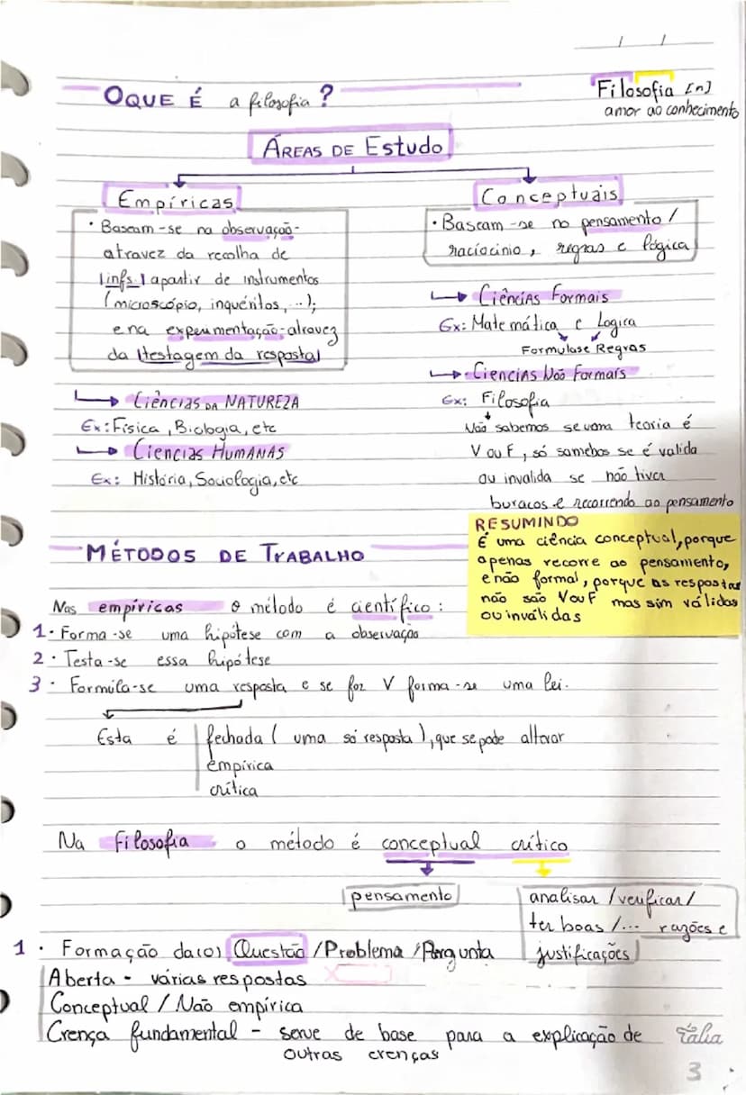 # História
BREVE DA FILOSOFIA
F I L O S O F I A
É o amor pelo conhecimento.
Fundamenta-se em encontrar respostas para perguntas e
saber just