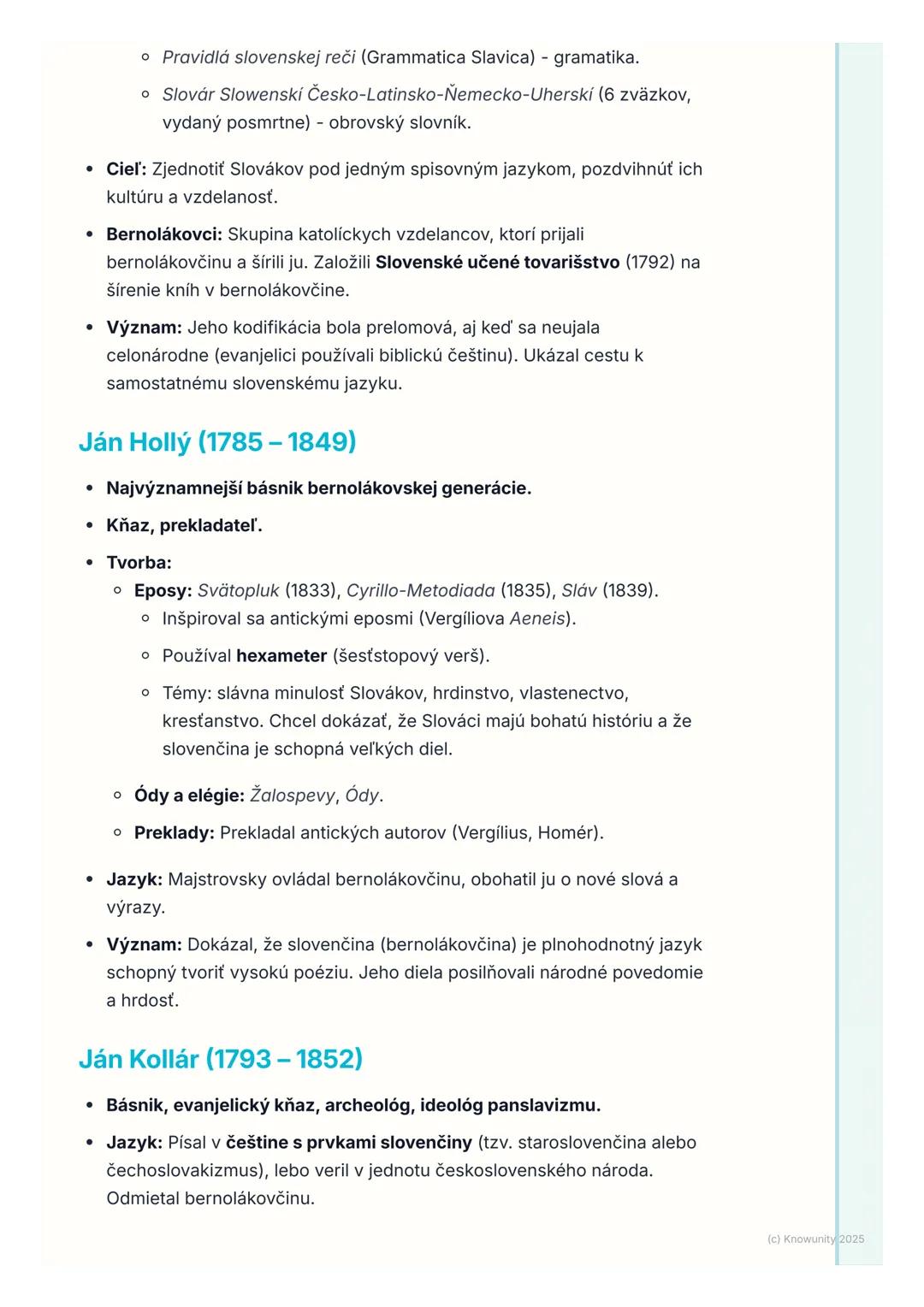 # Slovenská klasicistická
literatúra

## 1. Prehľad / Úvod

Slovenská klasicistická literatúra je dôležité obdobie v našich dejinách,
hlavne