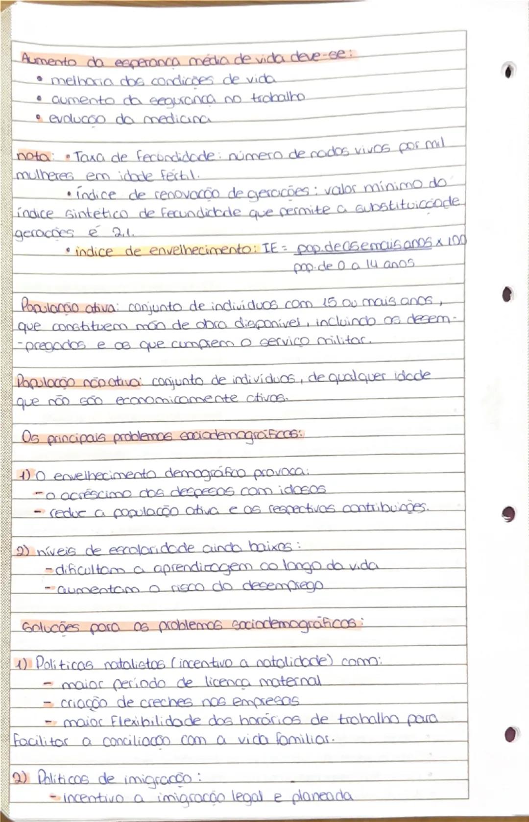 --- OCR Start ---
MITOS
População e comportamentos demográficos
A evolução do população é influenciado por comportamentoo
demográficos (nata