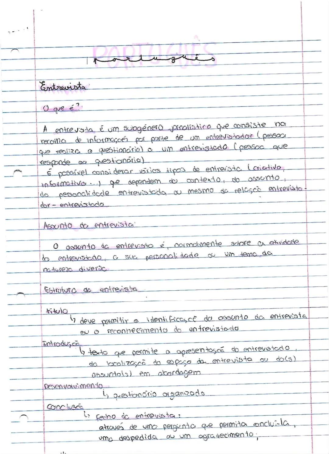 Resumo Completo de Português 8º Ano