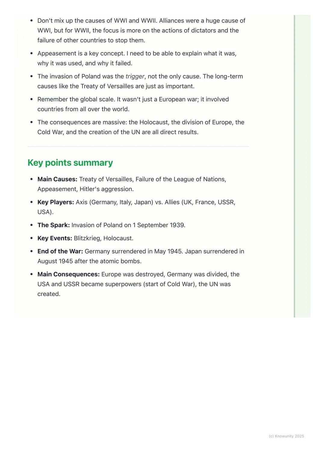 # Causes and Consequences of
# World War II

## A quick introduction to the war

The Second World War (WWII) was a massive global conflict t