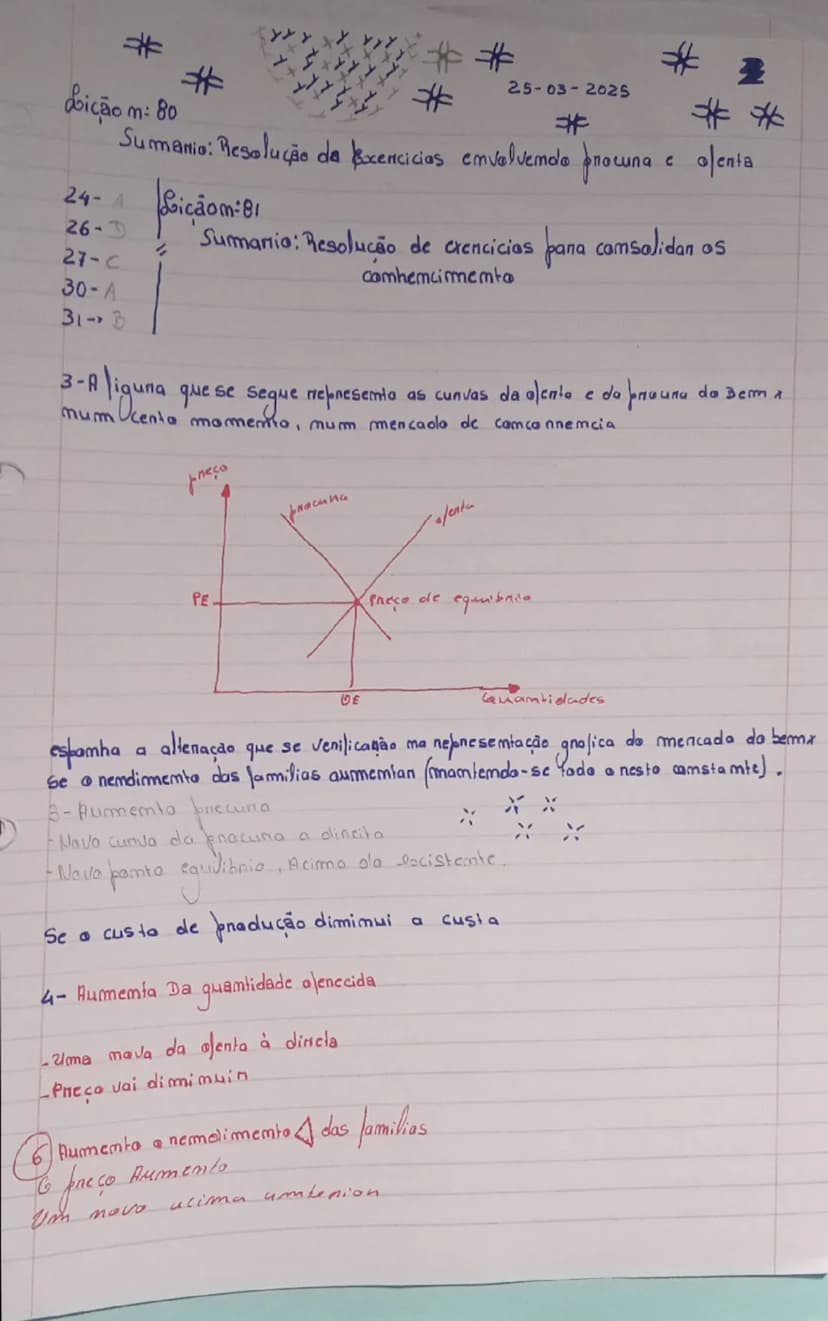 --- OCR Start ---
* 
25-03-2025
Lição m: 80
*
**
Sumania: Resolução da Exercicias emvaluemde pracuna e alenta
24-A Siçãom-B1
26-7
"Sumario: 