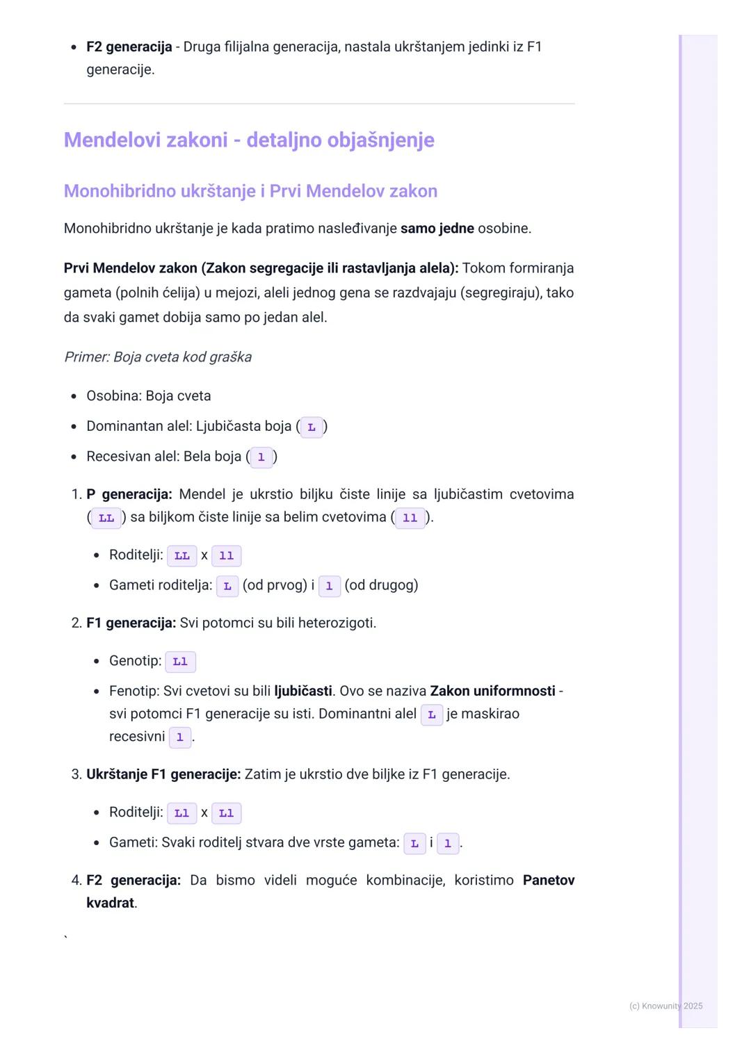 # Mendelovi zakoni nasleđivanja

Uvod u Mendelove zakone

Gregor Mendel, austrijski monah, smatra se "ocem genetike". Sredinom 19. veka
izvo