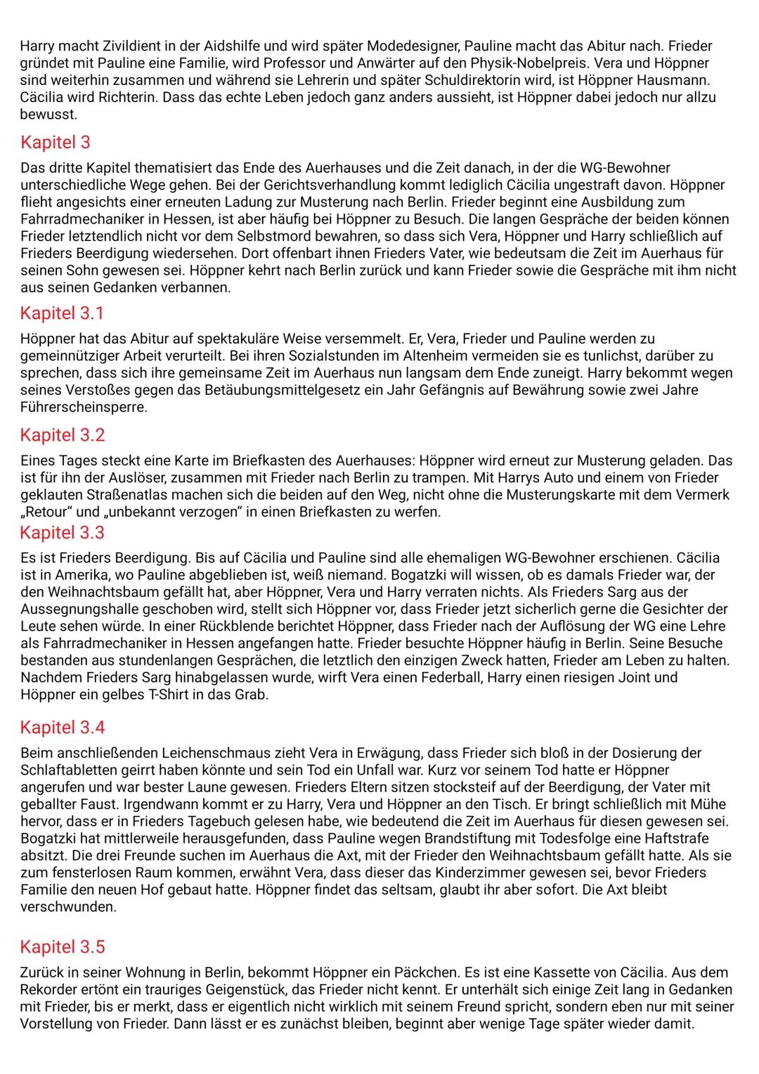 # AUERHAUS

Kapitelzusammenfassung

Kapitel 1

Im ersten und im gleichen Augenblick kürzesten Kapitel des Romans wird eine Momentaufnahme vo