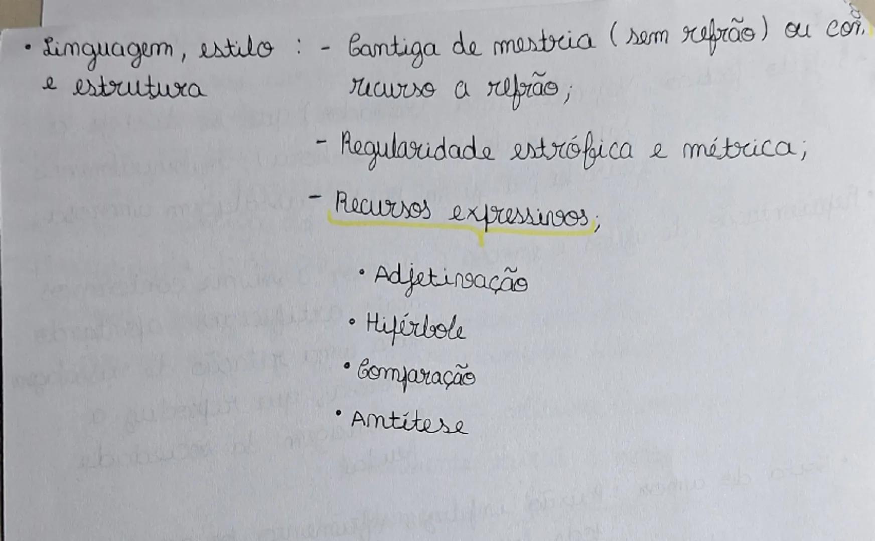 Português (10° ano)

Poesia trovadoresca - Cantigas

yéneros:
- lírico
  - Amigo
- satírico
  - Amer
  - Escármio
  - Maldizer
Subgéner o

-