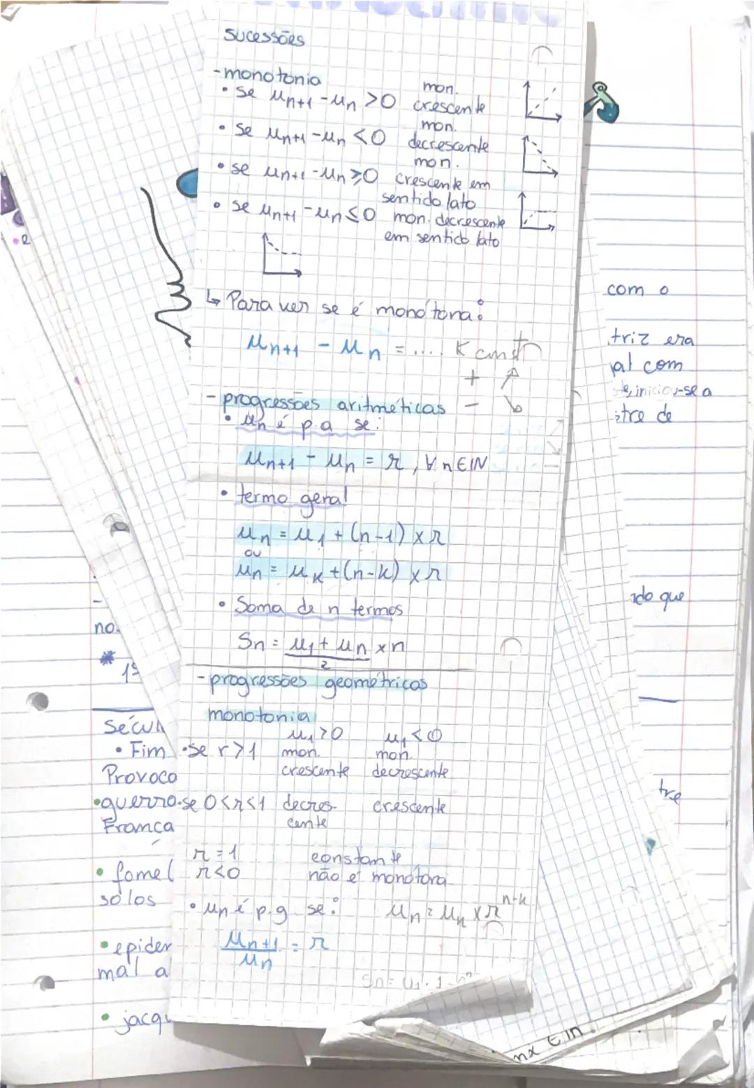 Formulários de Matemática A para 11.º e 12.º Ano