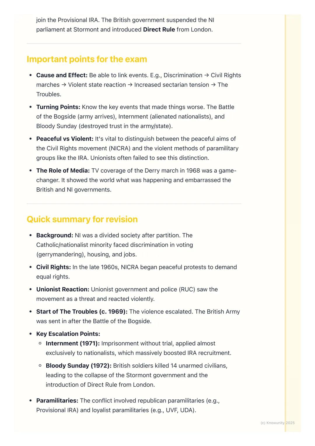 # The Civil Rights Movement
and The Troubles

Background to the conflict in Northern Ireland

After the partition of Ireland in 1921, six co