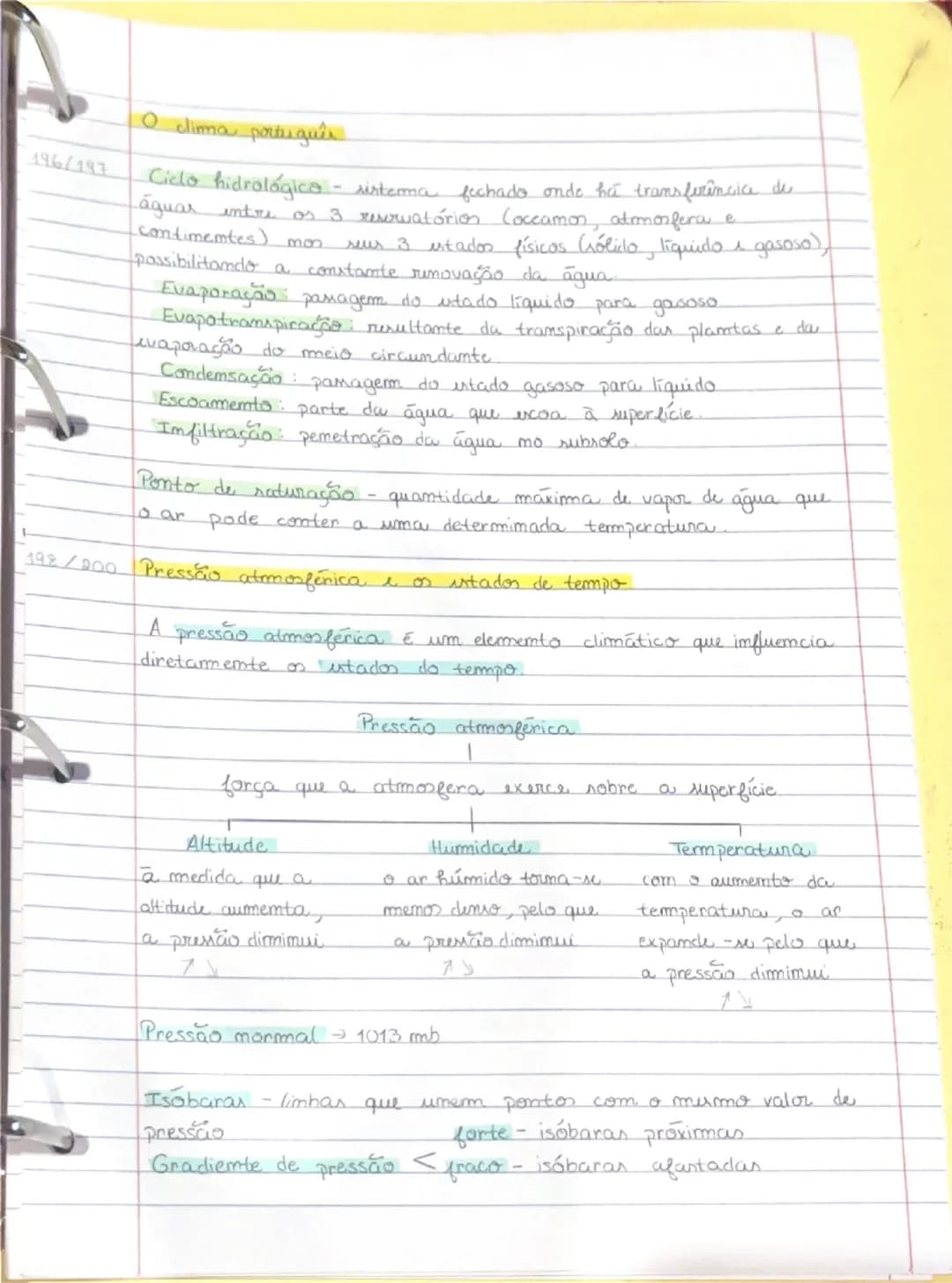 Geografia- o clima português 