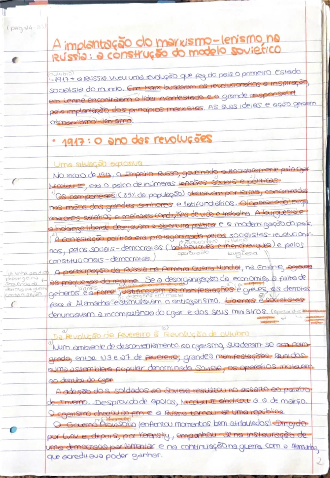 A Revolução Russa de 1917