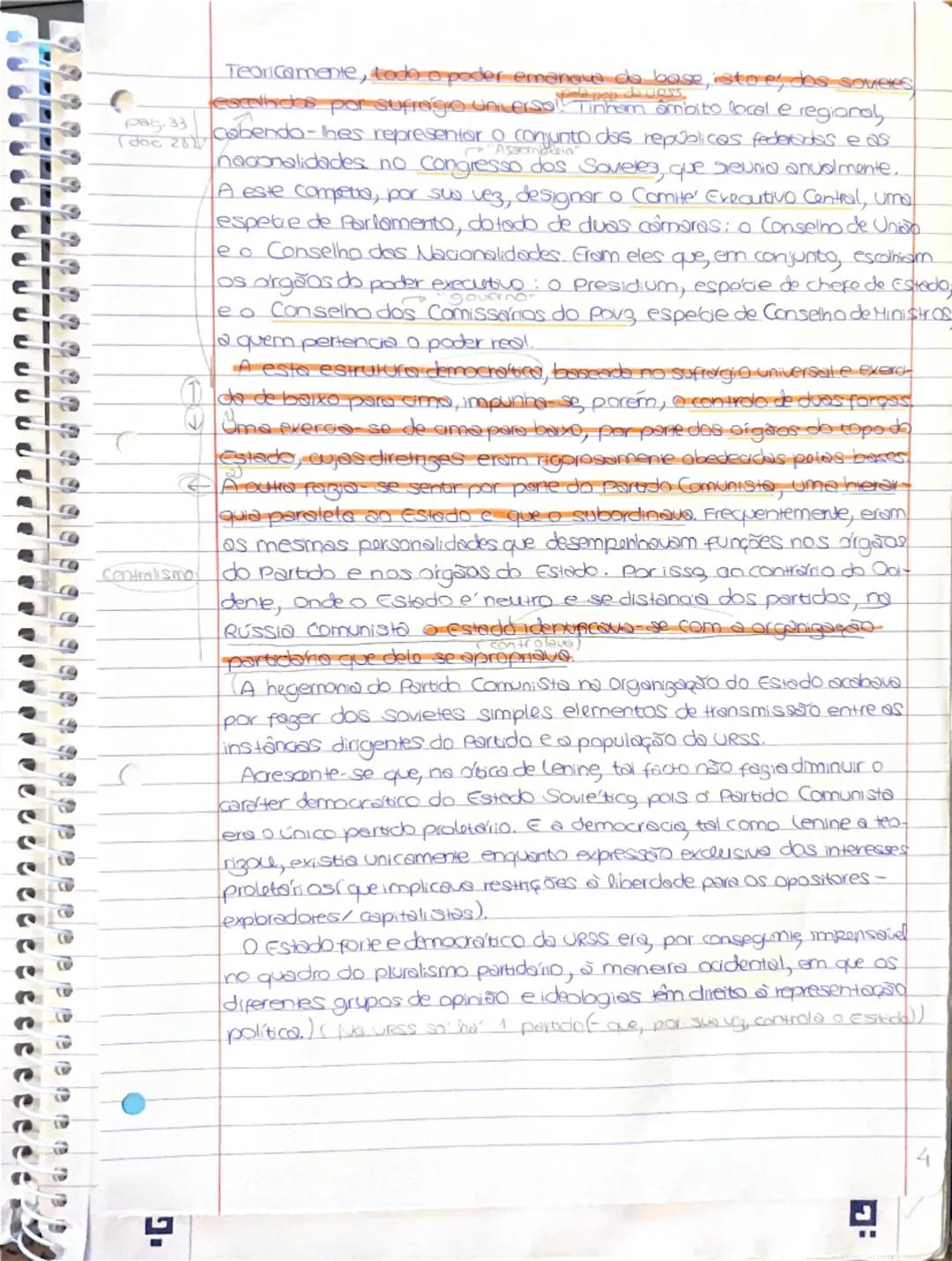 (pag 34-35)
A implantação do marxismo-lenismo no
Rússia: a construção do modelo soviético

*lubro
-1917+ a RÚSSio viveu uma revolução que fe