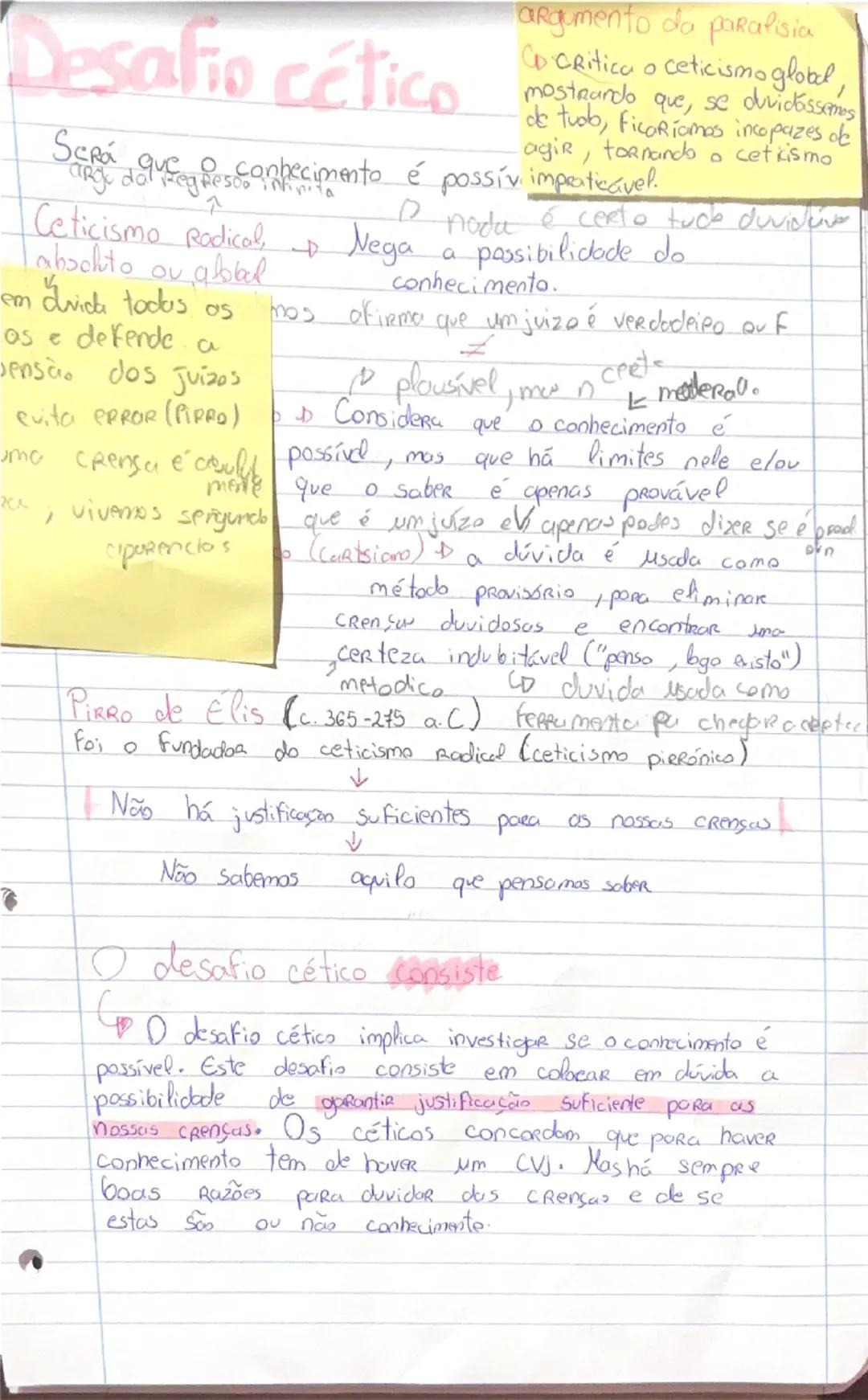 rilosofia - 1º Teste
# Teoria do conhecimento
(epistemologia ou grosiologia)
↓
Disciplina Filosófica que estuda o conhecimento,
procurando R