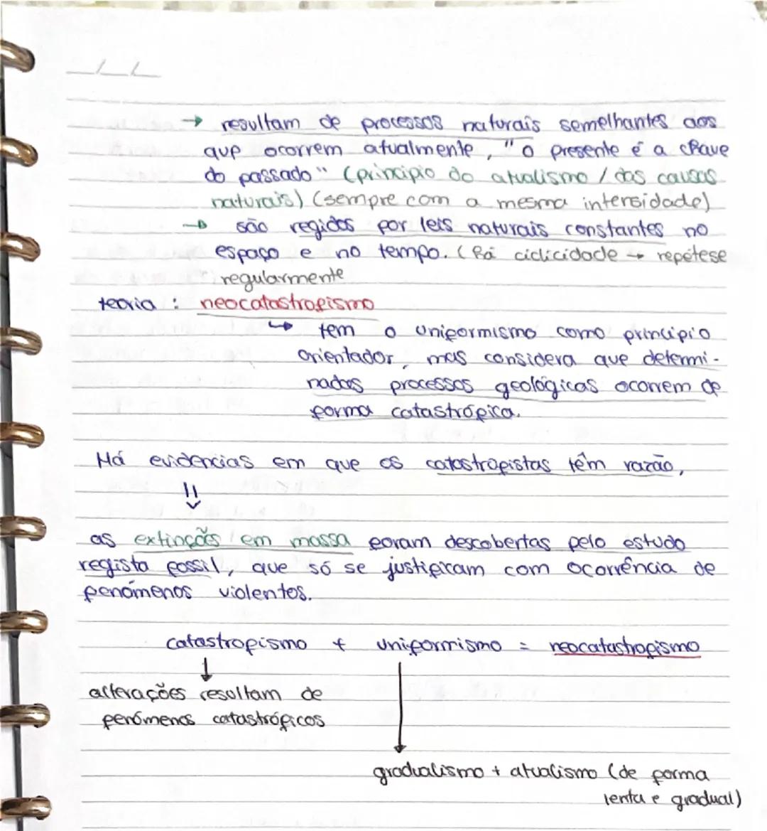 # PRINCÍPIOS DE RACIOCÍNIO GEOLÓGICO

- Georges Cuvier = pai da paleontologia

↓
teoria : catastrofismo

  ↓
→ existência de catástrofes que