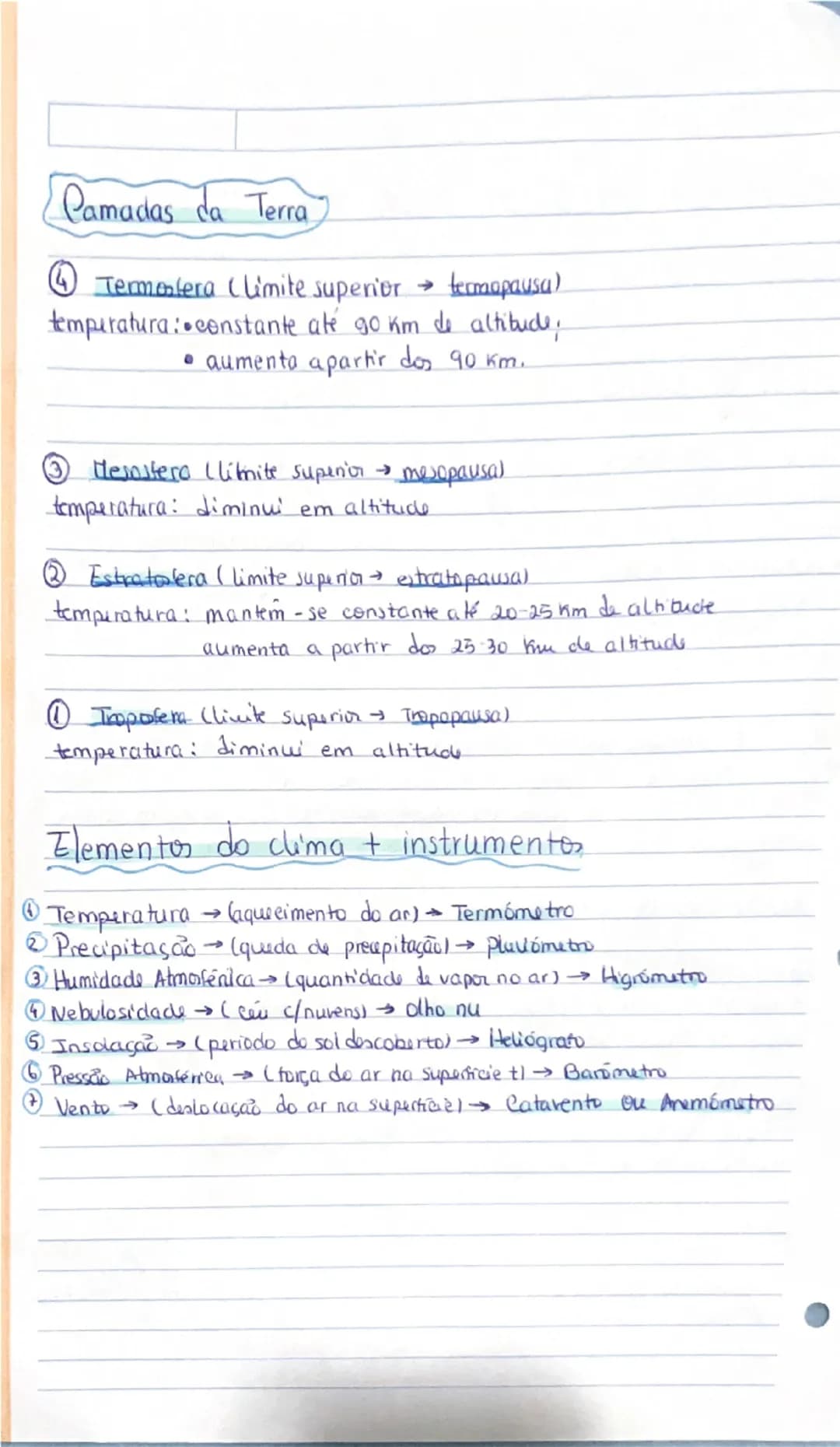 T
# Resumos para o teste de
# geografia

## Estado do tempo

estado da atmosfera
num determinado
momento e lugar,
resultante da conjugakako
